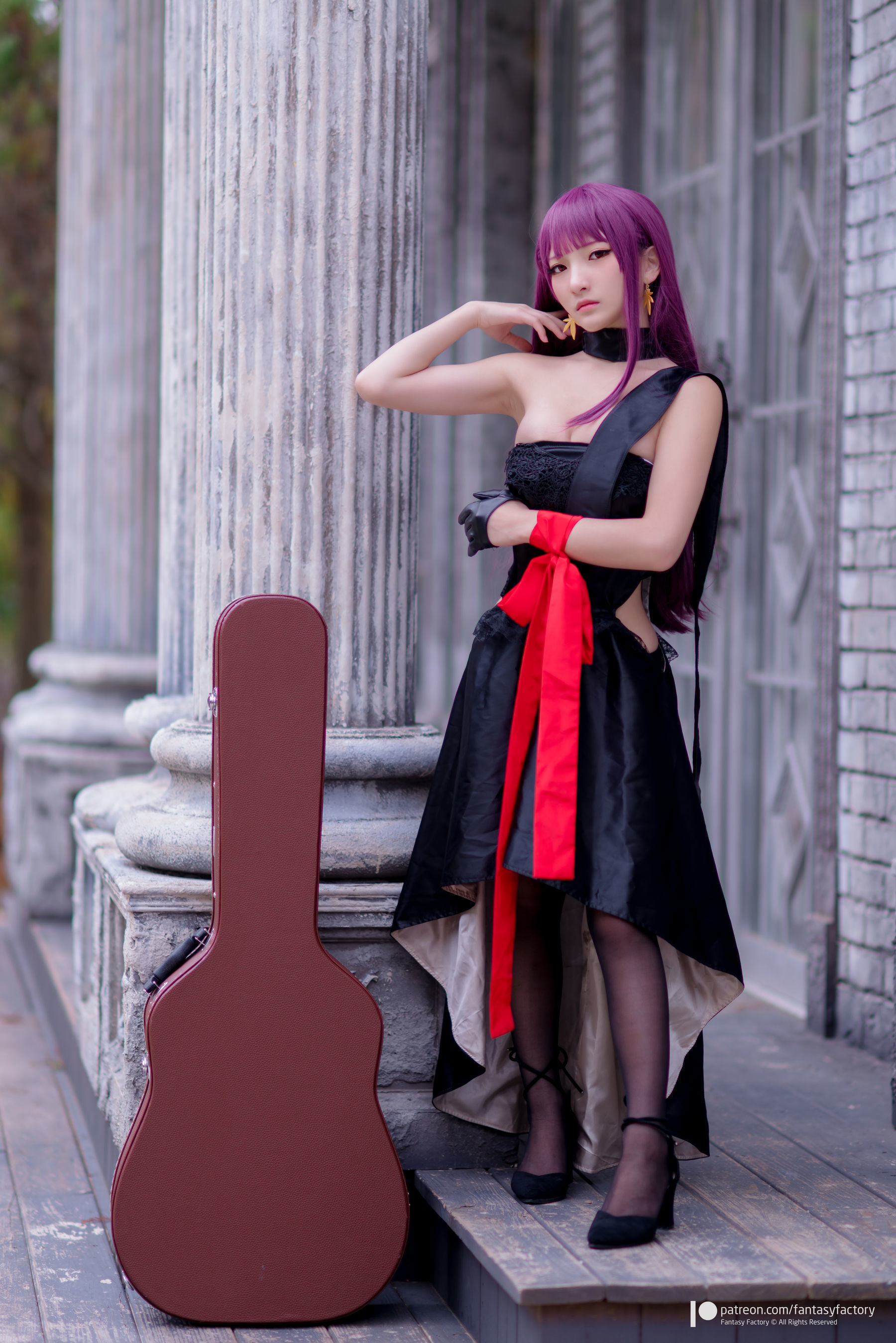 [Fantasy Factory] 小丁Cosplay - 黑丝 黑胶 女杀手