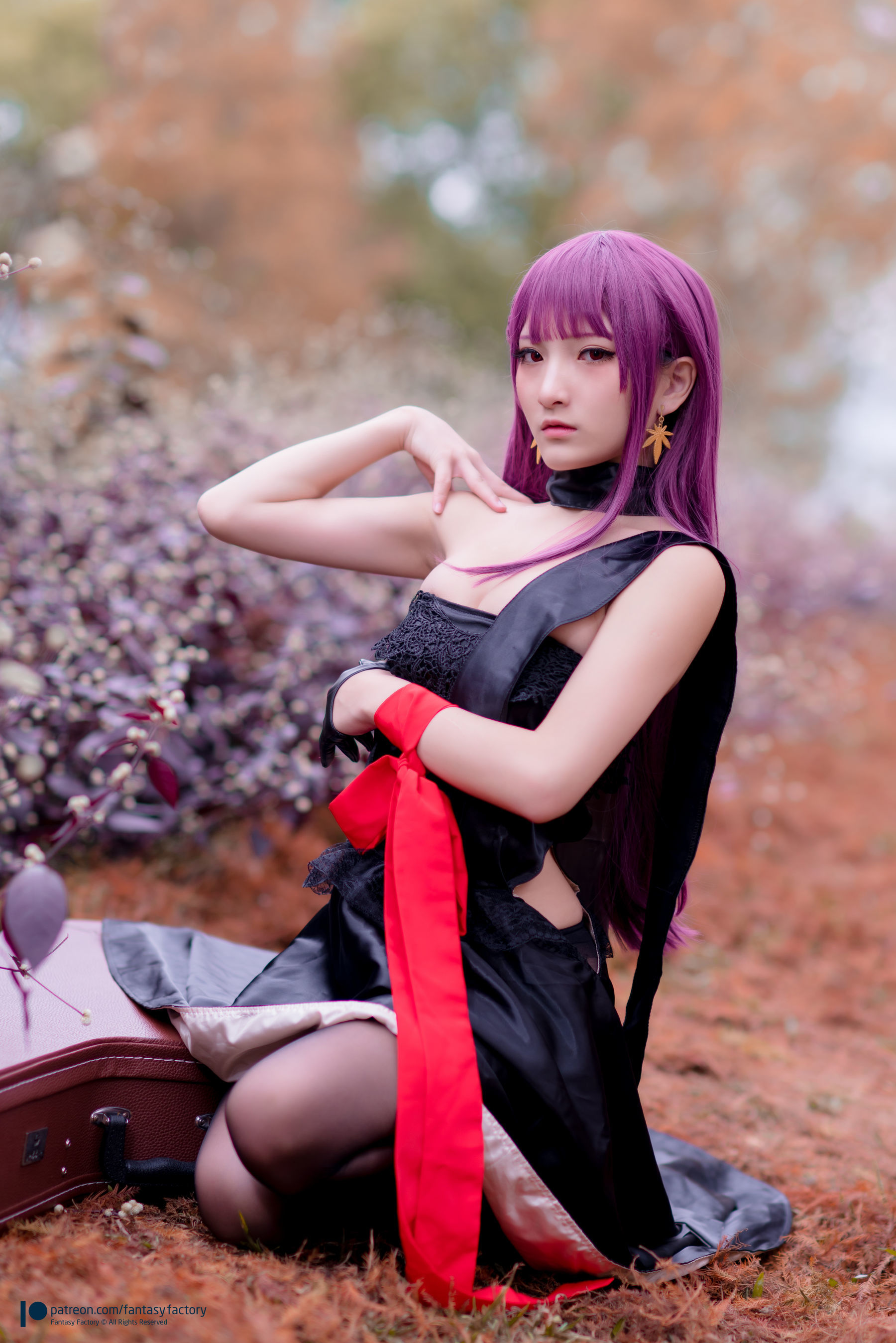 [Fantasy Factory] 小丁Cosplay - 黑丝 黑胶 女杀手