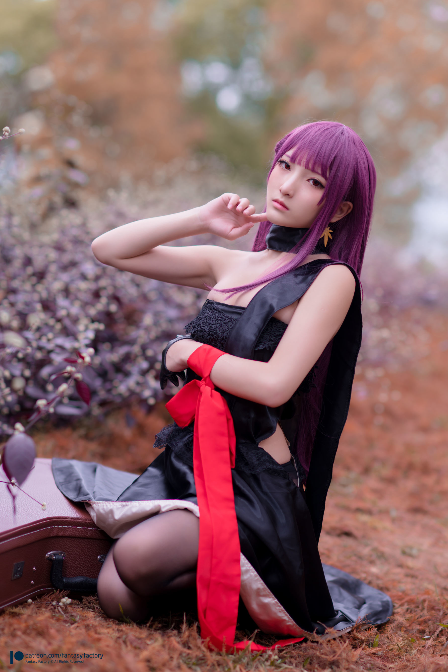 [Fantasy Factory] 小丁Cosplay - 黑丝 黑胶 女杀手
