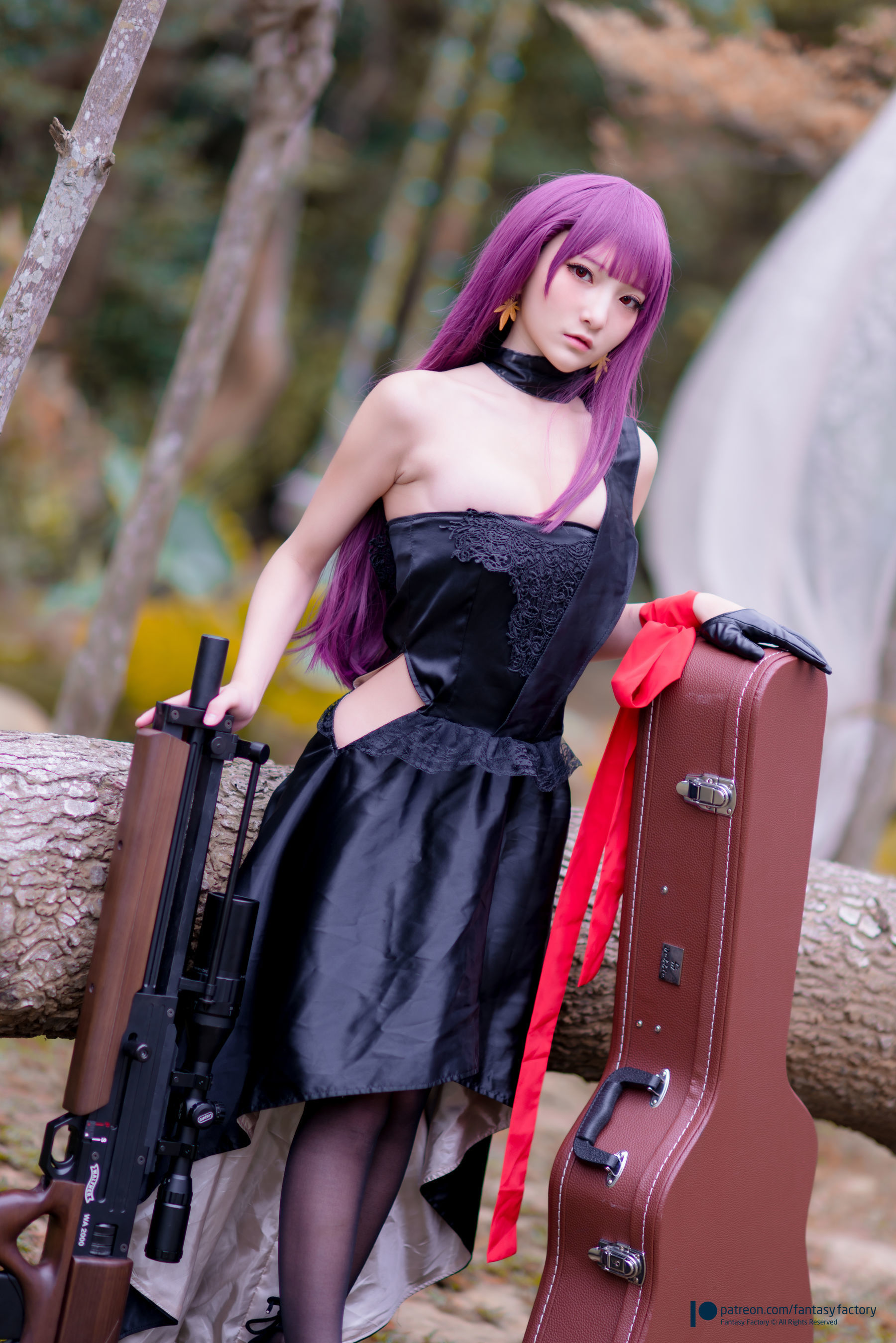 [Fantasy Factory] 小丁Cosplay - 黑丝 黑胶 女杀手