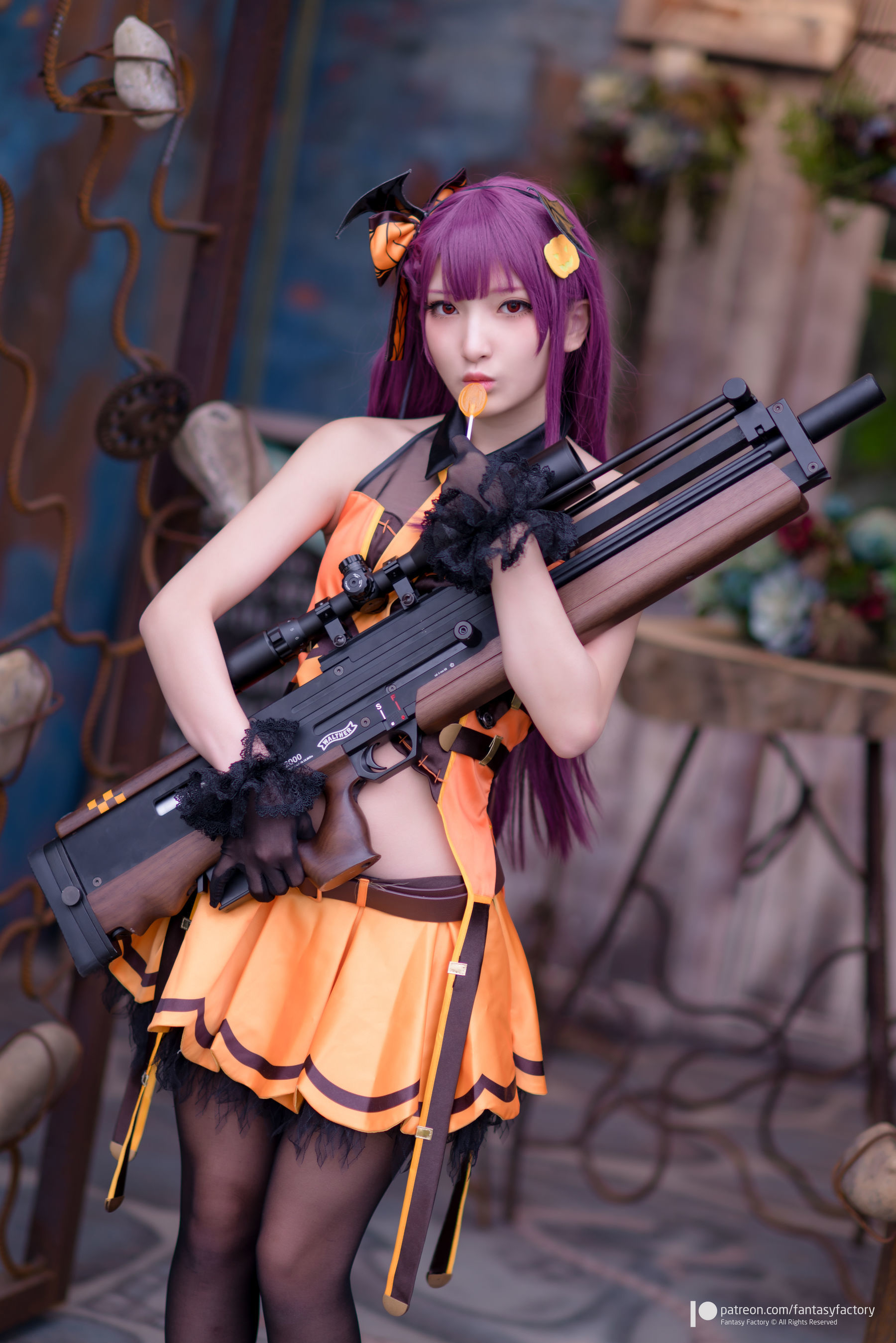 [Fantasy Factory] 小丁Cosplay - 黑丝 黑胶 女杀手