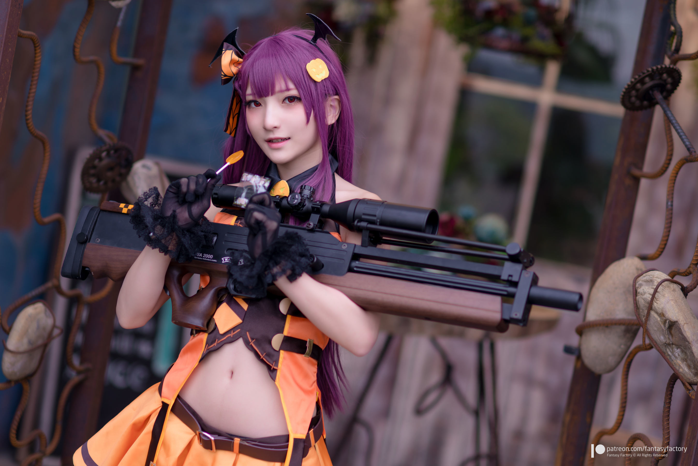 [Fantasy Factory] 小丁Cosplay - 黑丝 黑胶 女杀手
