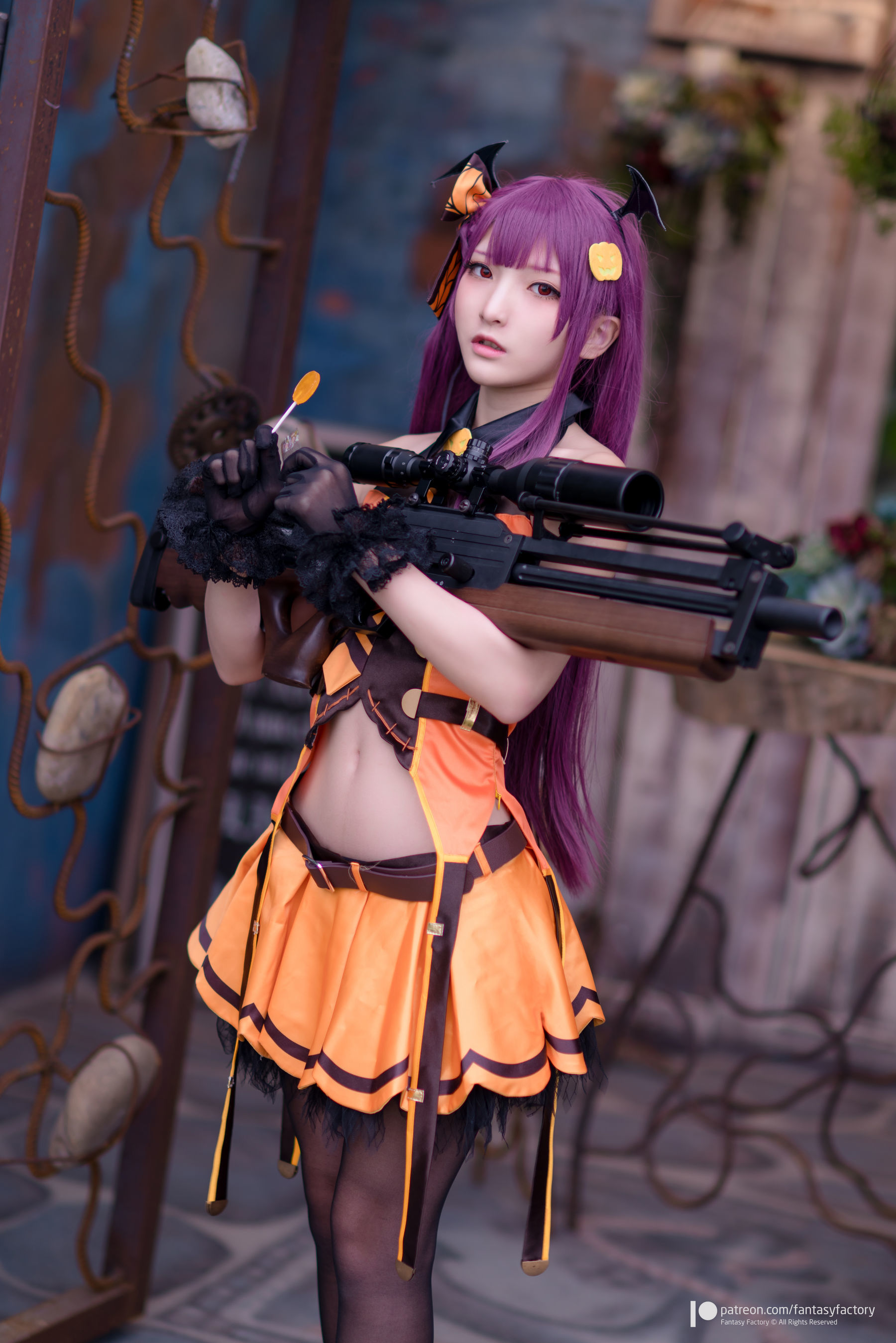 [Fantasy Factory] 小丁Cosplay - 黑丝 黑胶 女杀手
