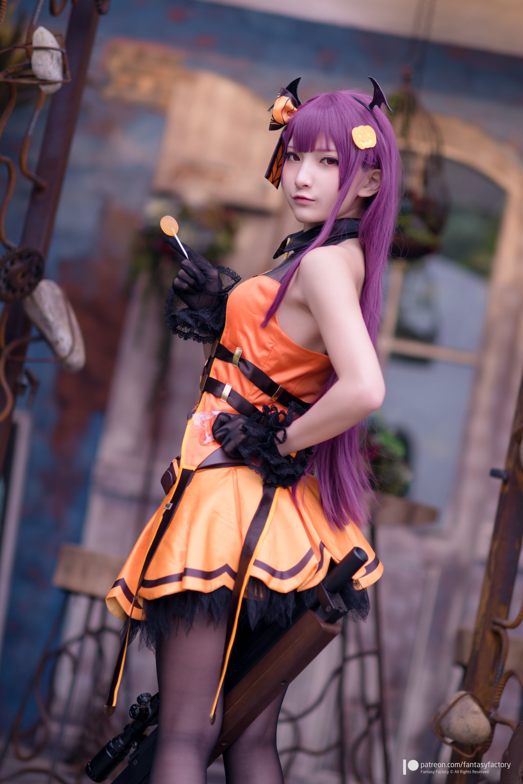 [Fantasy Factory] 小丁Cosplay - 黑丝 黑胶 女杀手