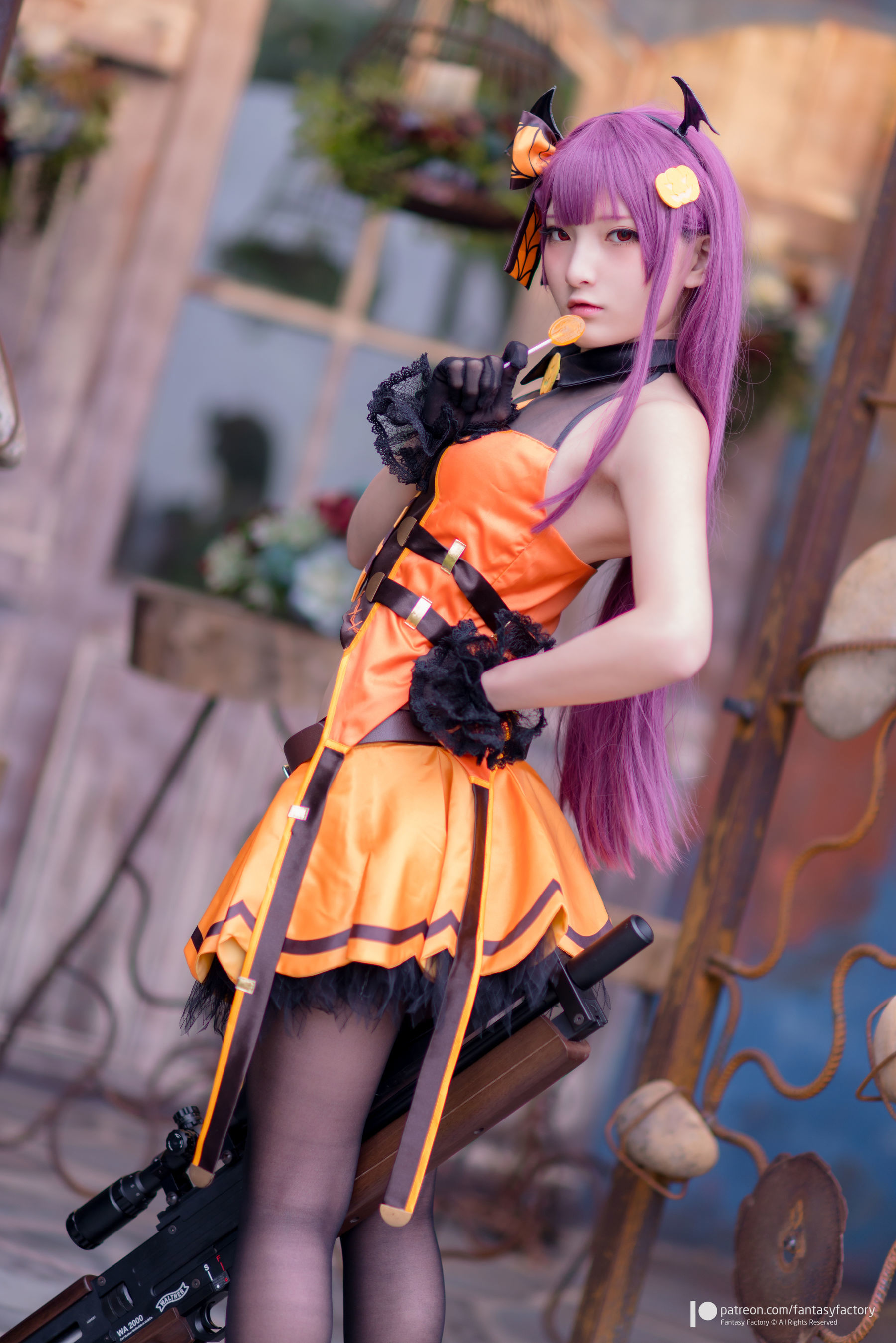 [Fantasy Factory] 小丁Cosplay - 黑丝 黑胶 女杀手