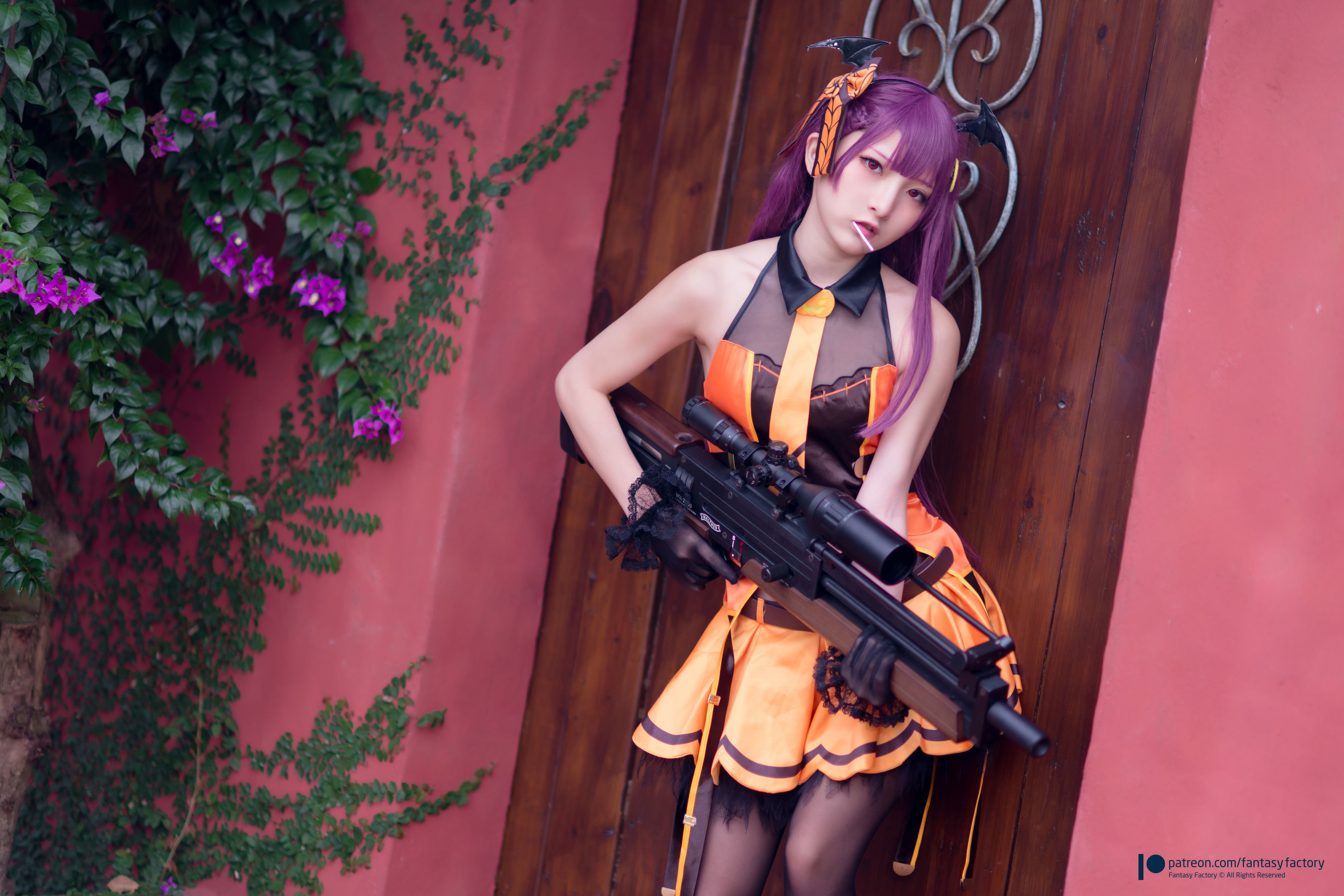 [Fantasy Factory] 小丁Cosplay - 黑丝 黑胶 女杀手