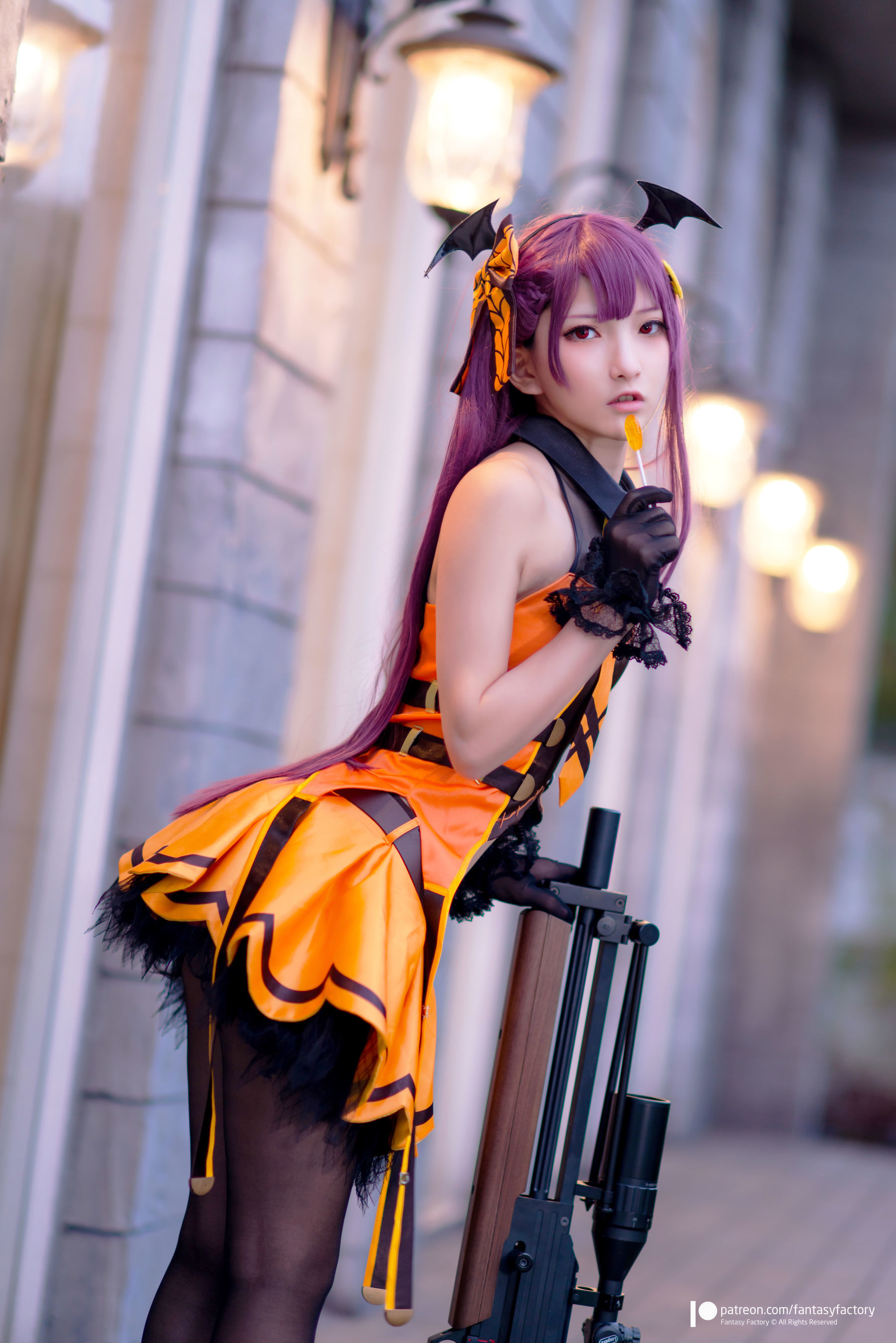 [Fantasy Factory] 小丁Cosplay - 黑丝 黑胶 女杀手