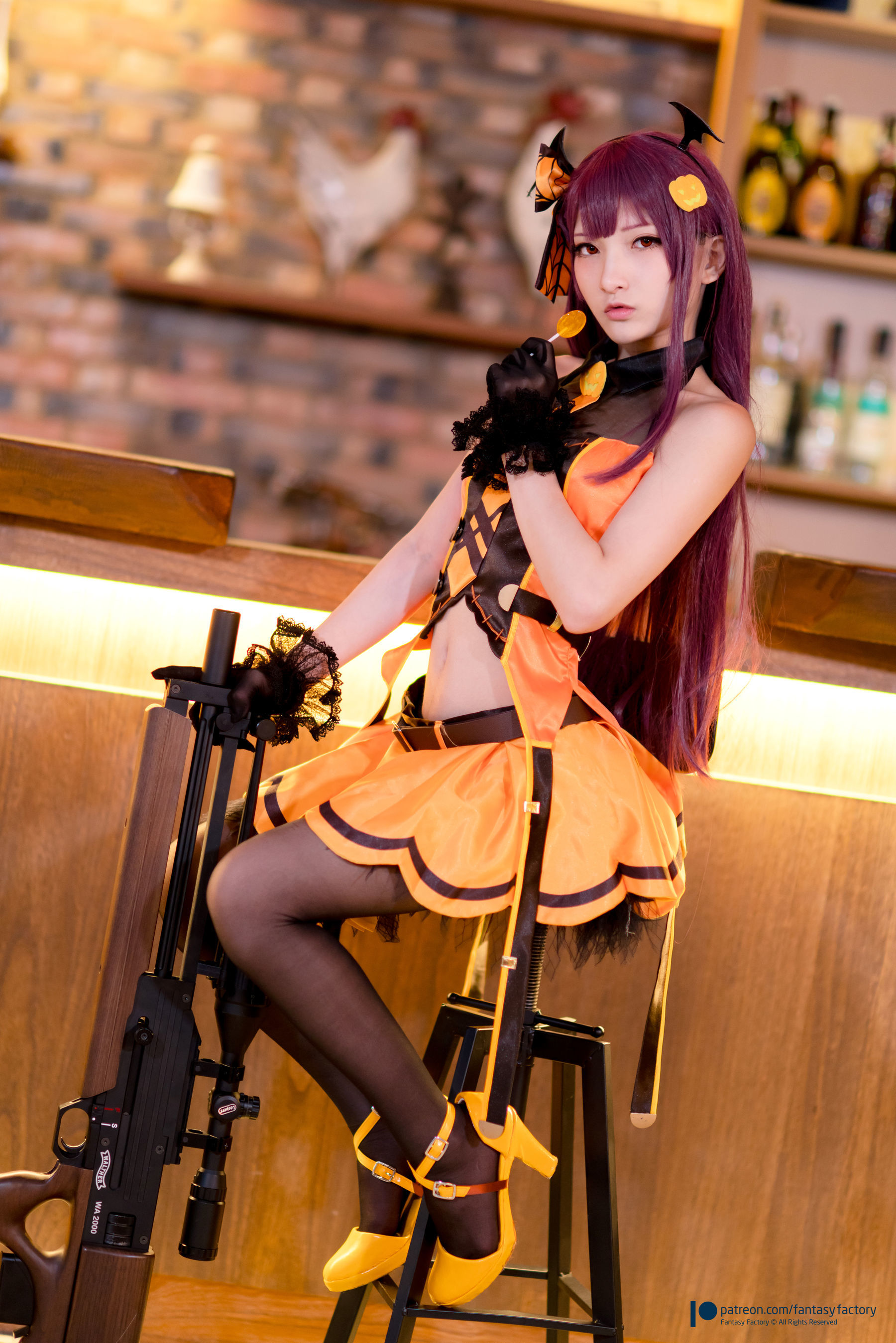 [Fantasy Factory] 小丁Cosplay - 黑丝 黑胶 女杀手