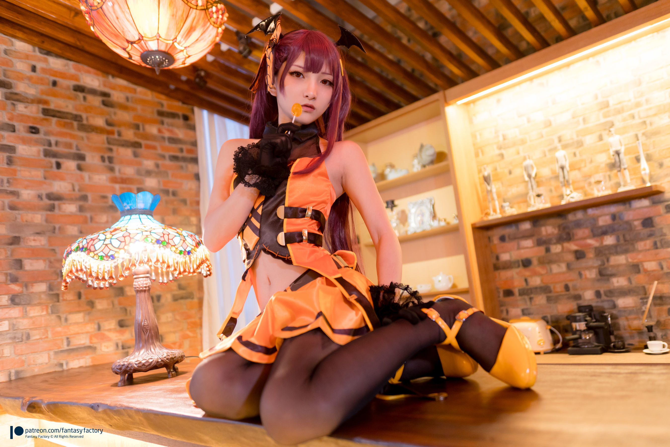 [Fantasy Factory] 小丁Cosplay - 黑丝 黑胶 女杀手