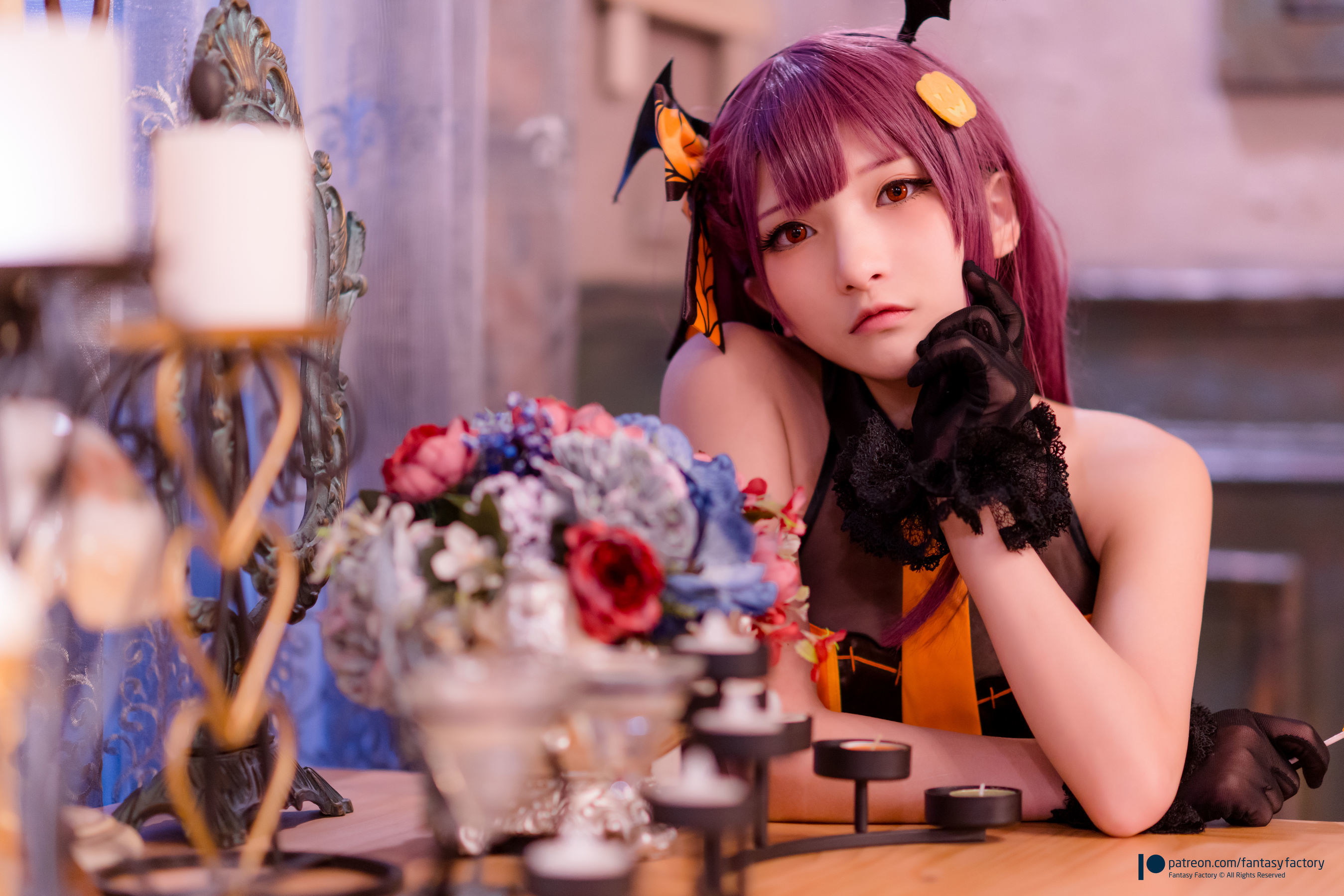 [Fantasy Factory] 小丁Cosplay - 黑丝 黑胶 女杀手