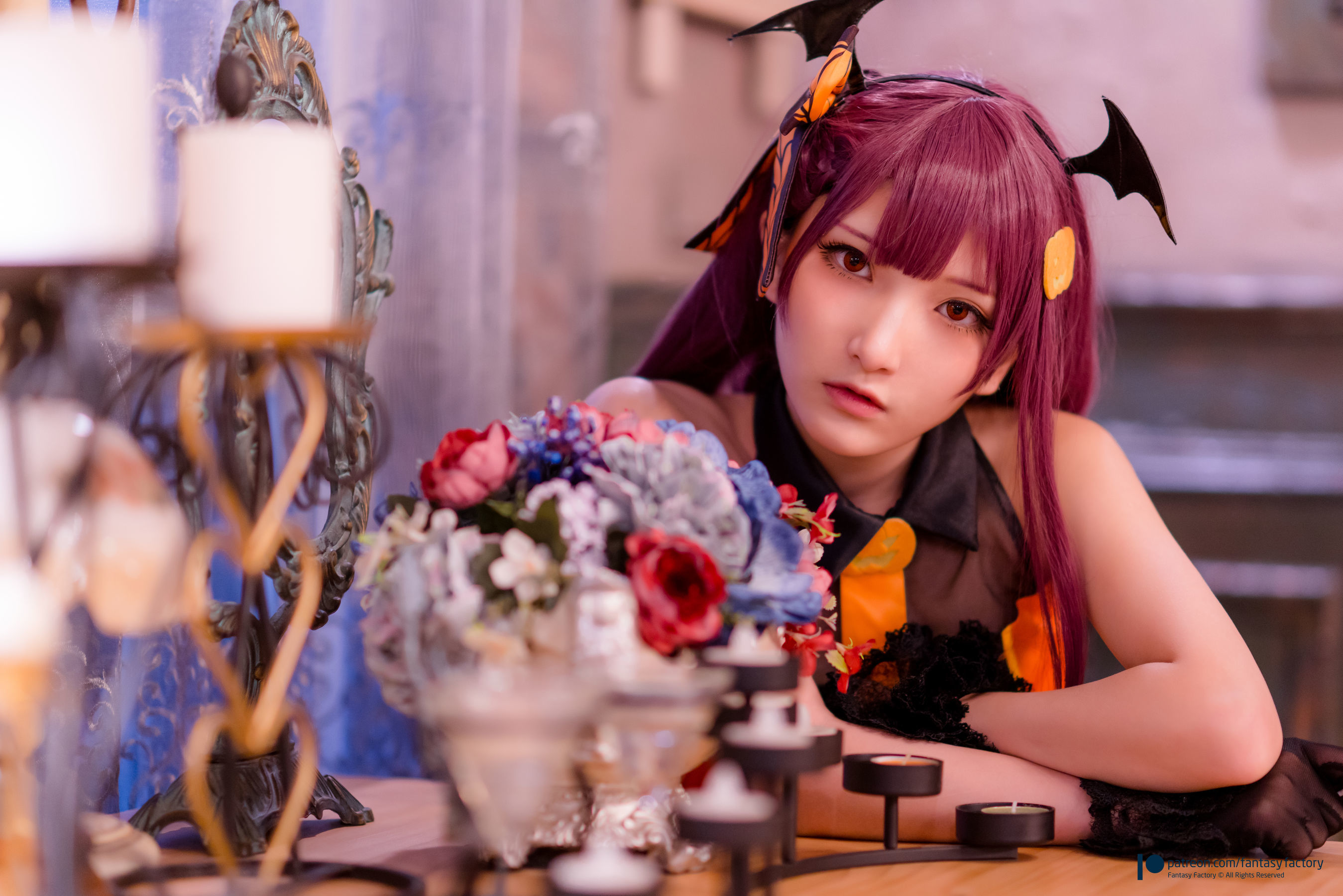 [Fantasy Factory] 小丁Cosplay - 黑丝 黑胶 女杀手