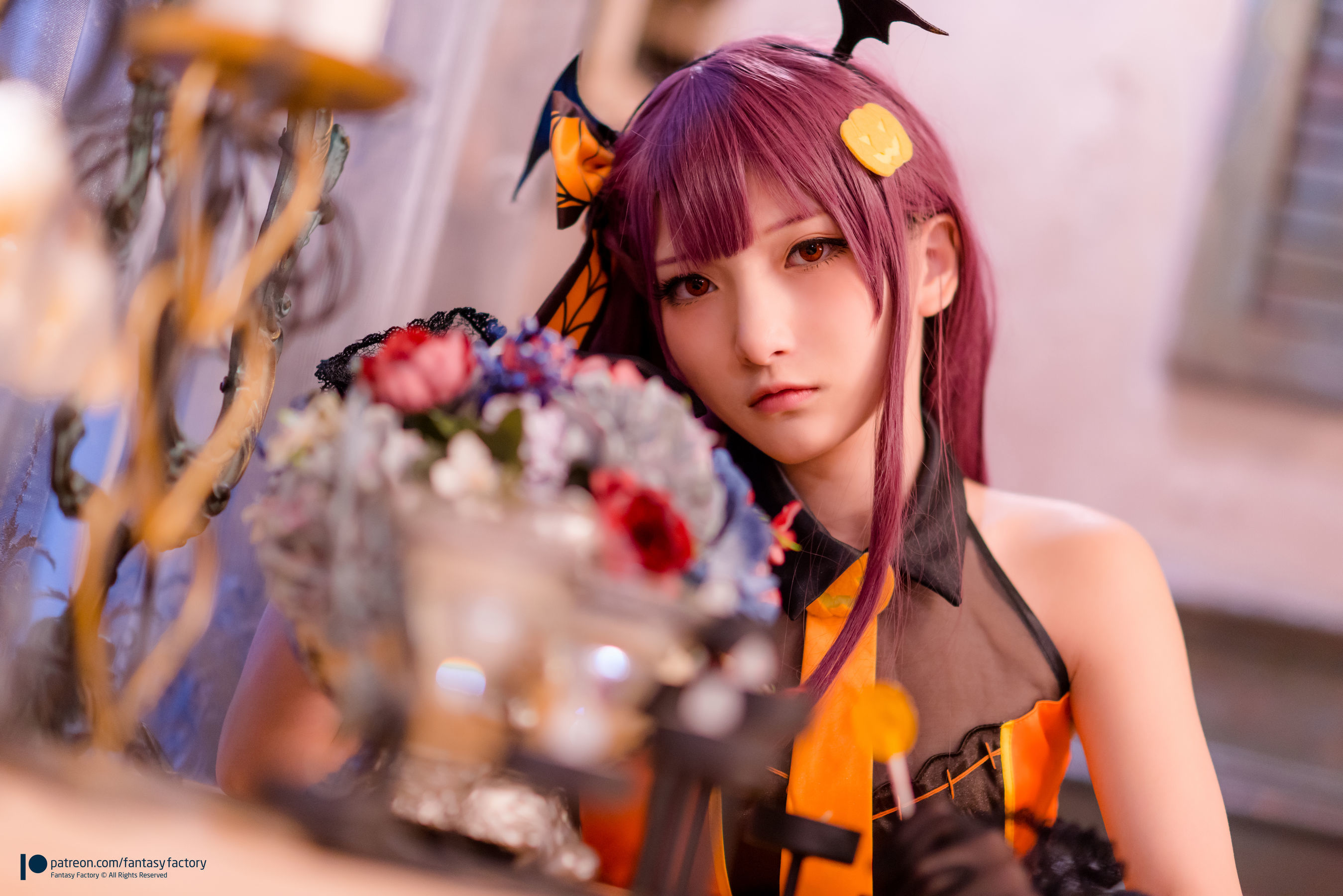 [Fantasy Factory] 小丁Cosplay - 黑丝 黑胶 女杀手