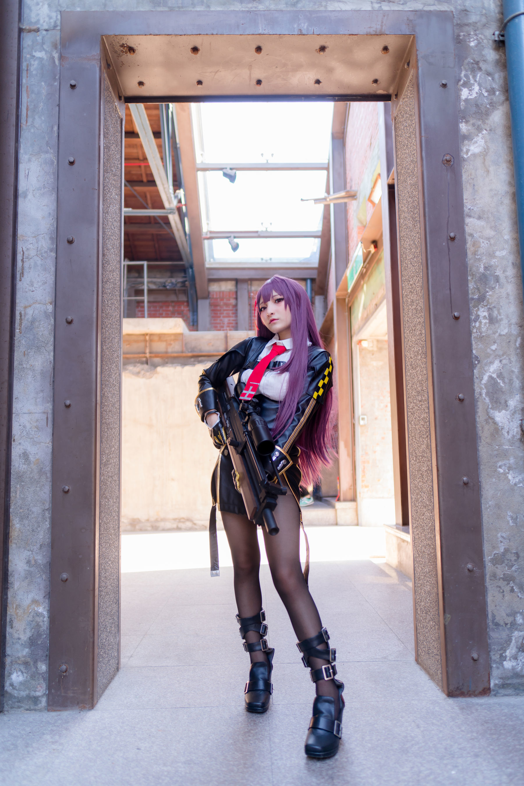 [Fantasy Factory] 小丁Cosplay - 黑丝 黑胶 女杀手
