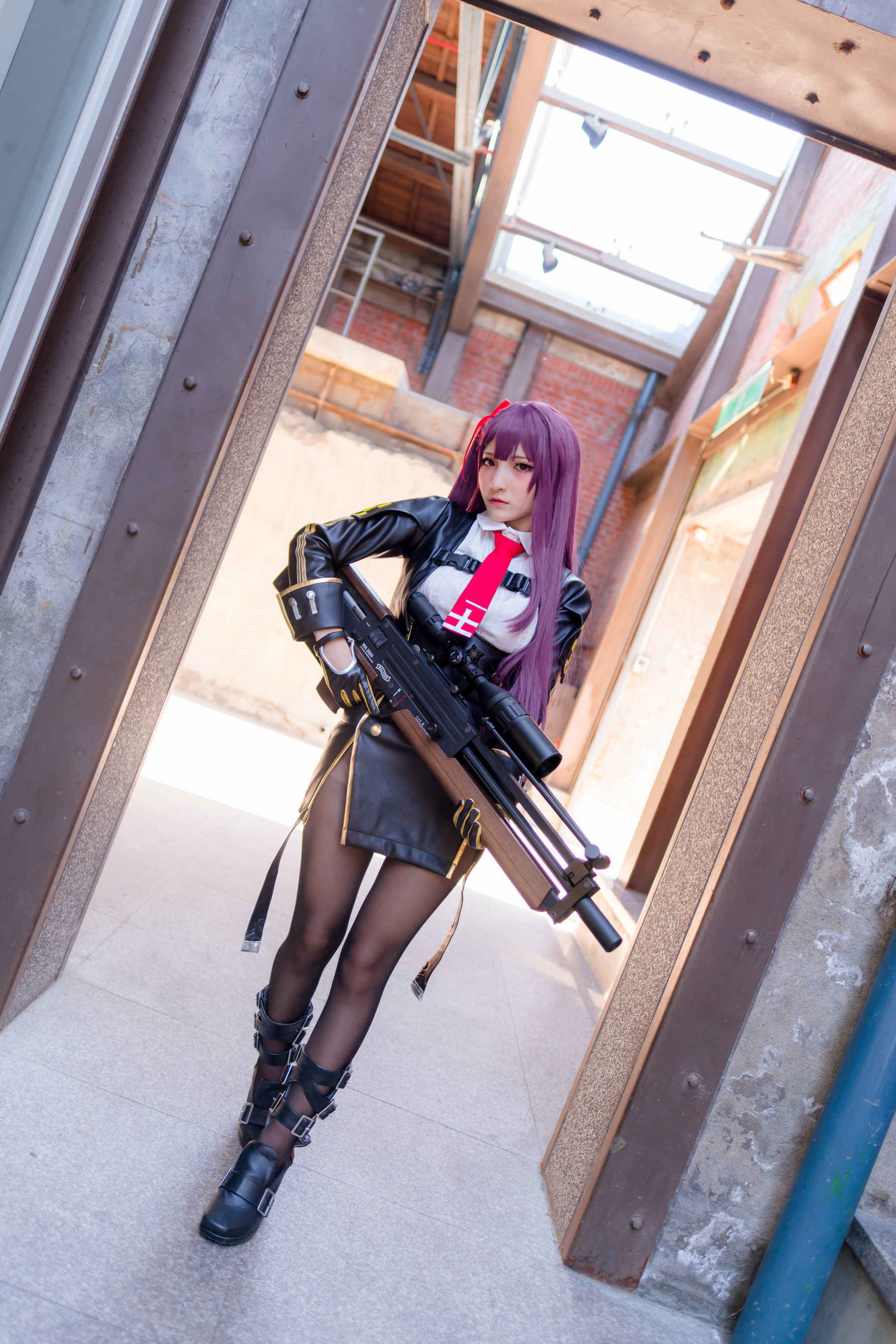 [Fantasy Factory] 小丁Cosplay - 黑丝 黑胶 女杀手