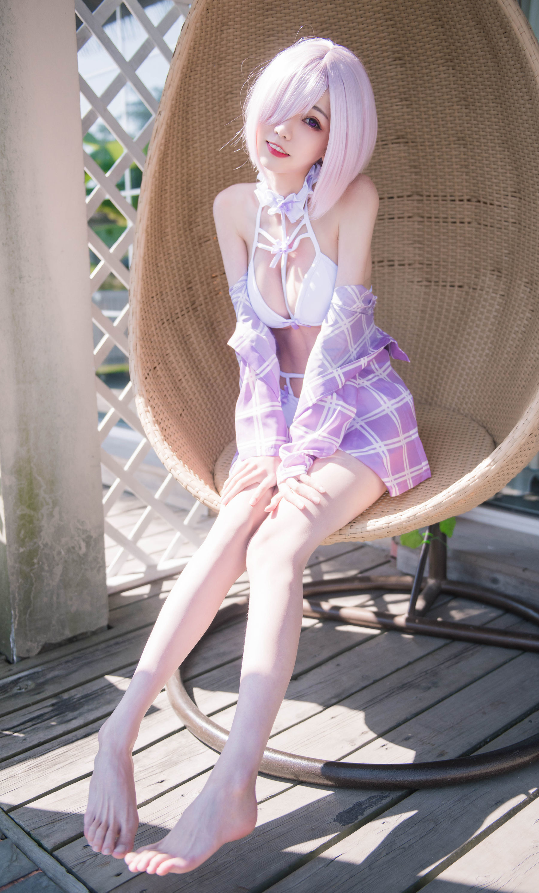 [萝莉COS] 小妖精你的负卿 - 玛修泳装