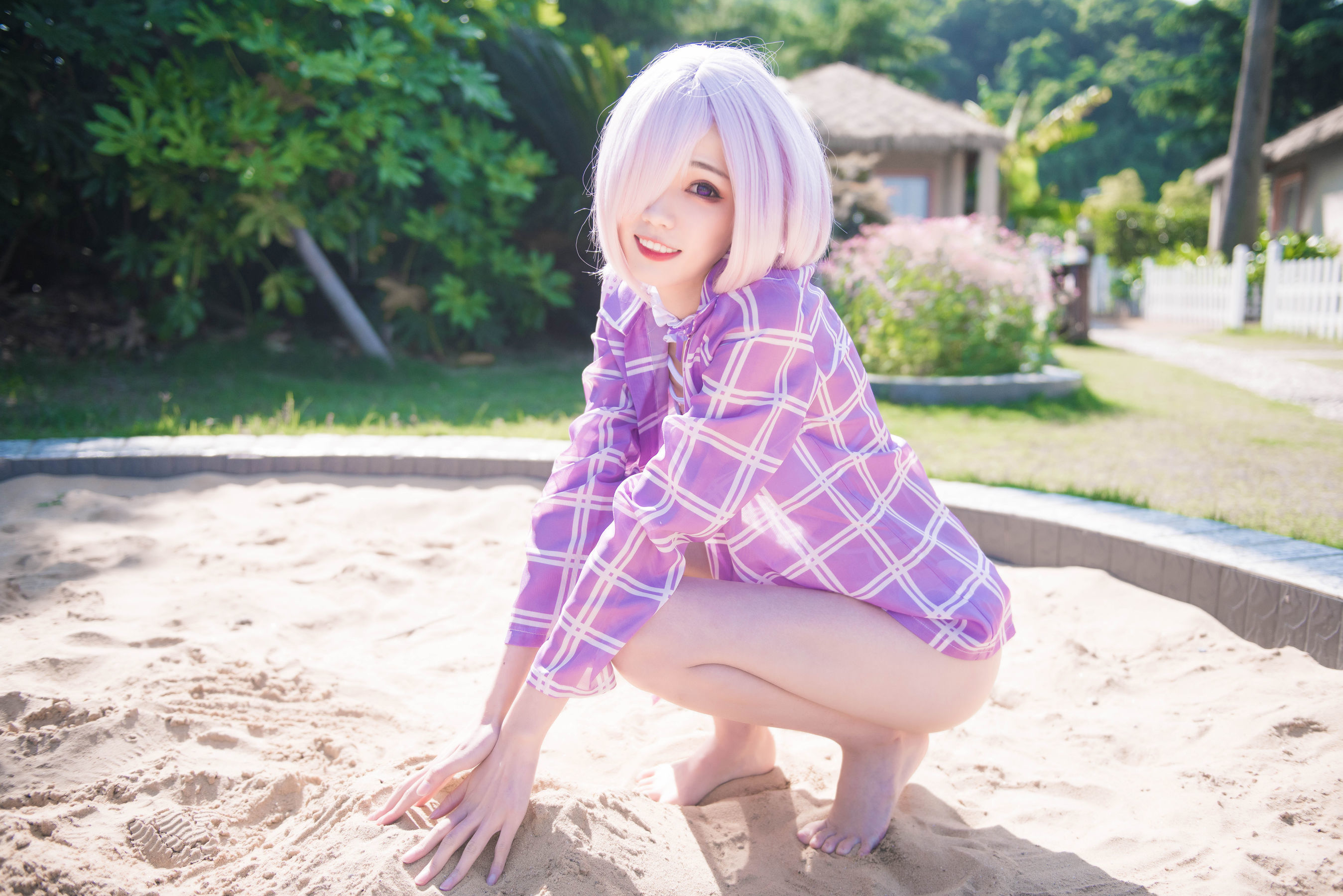 [萝莉COS] 小妖精你的负卿 - 玛修泳装