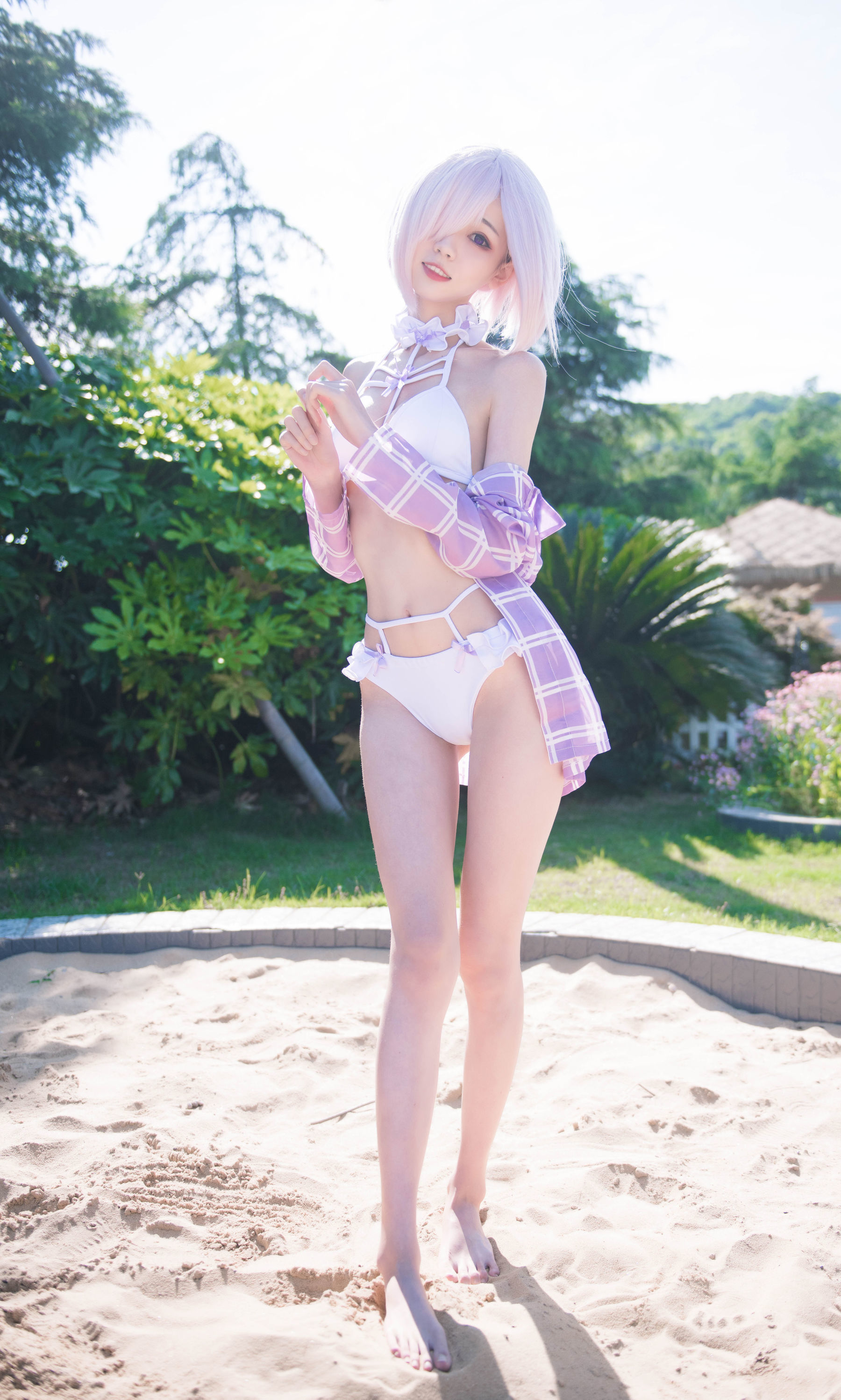 [萝莉COS] 小妖精你的负卿 - 玛修泳装