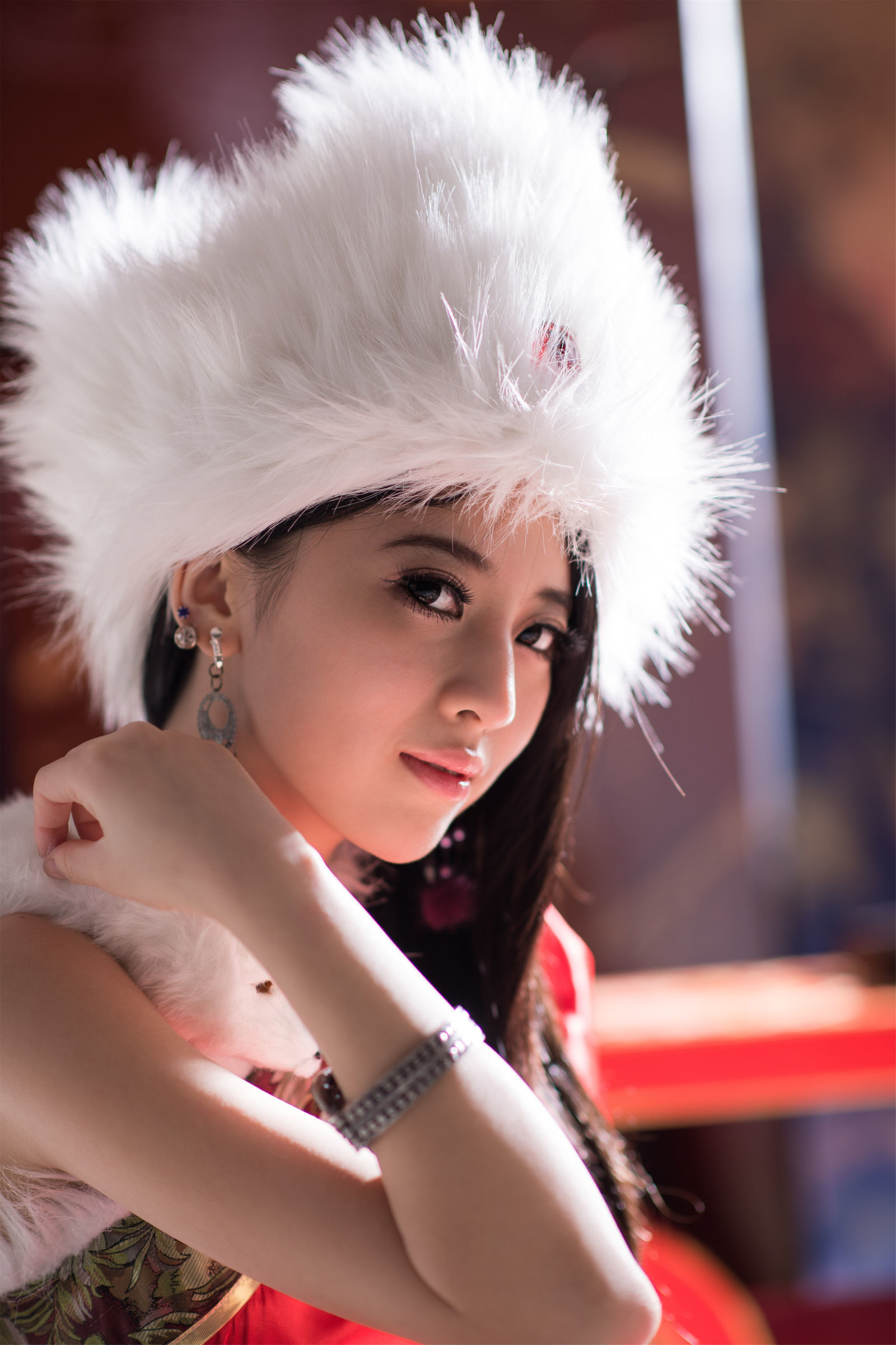[台湾美女] 宅男女神张楚曼-中国风圣诞节琴二棚