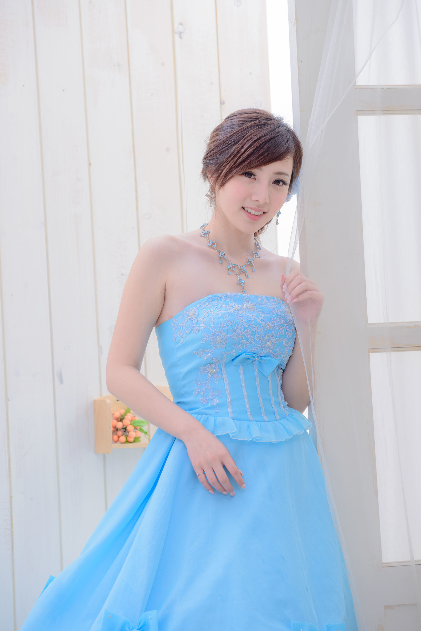 [台湾美女] 陈思颖 蓝白婚纱影集