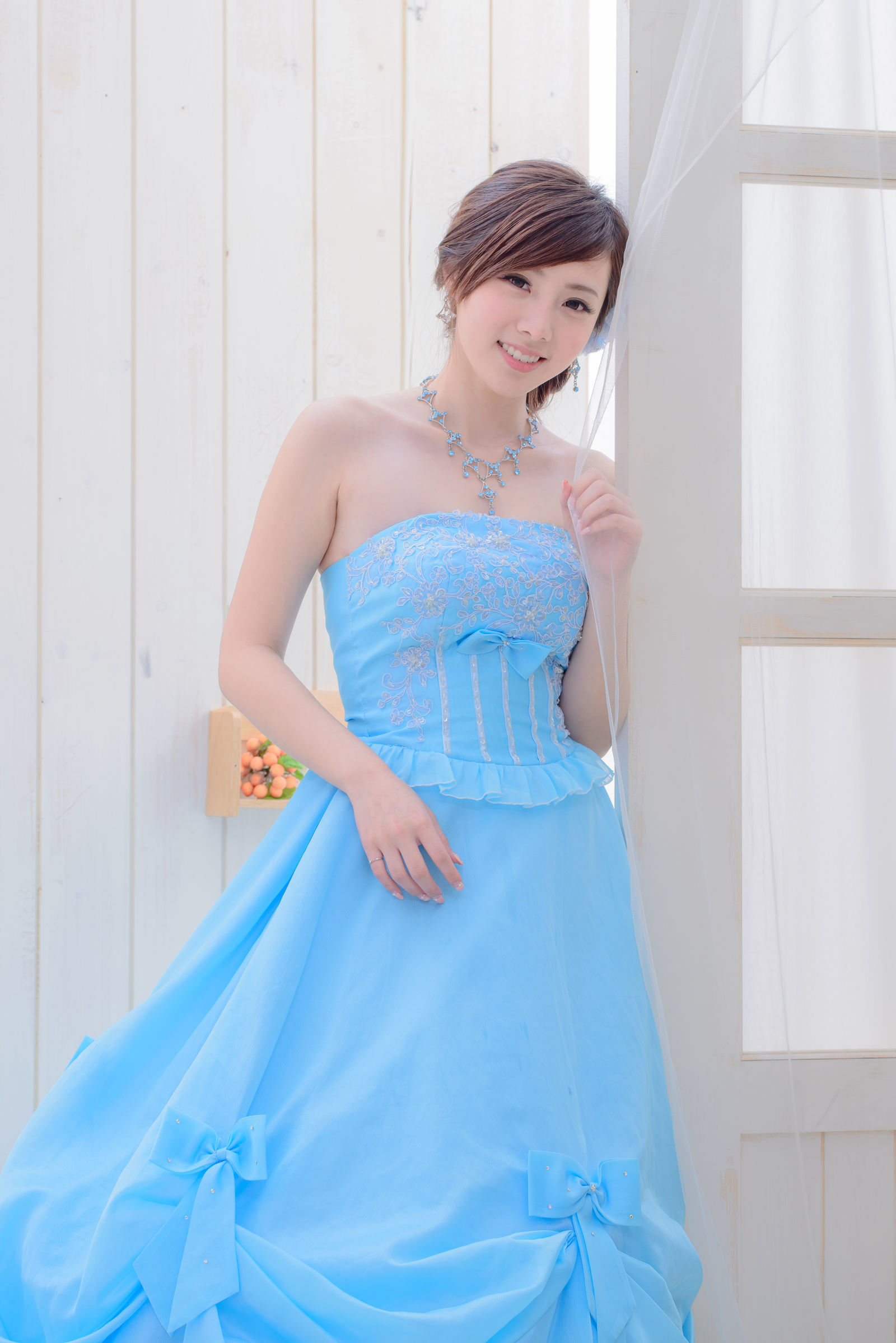 [台湾美女] 陈思颖 蓝白婚纱影集