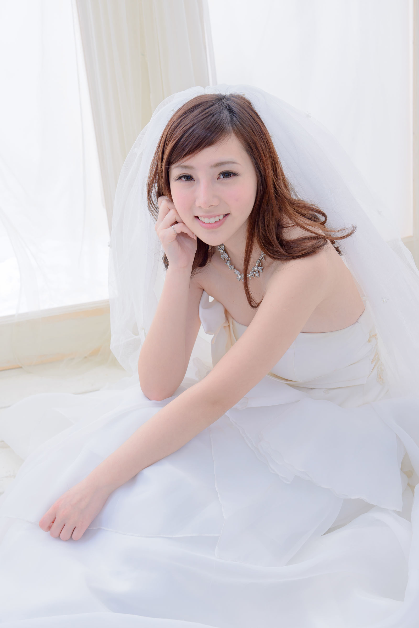 [台湾美女] 陈思颖 蓝白婚纱影集