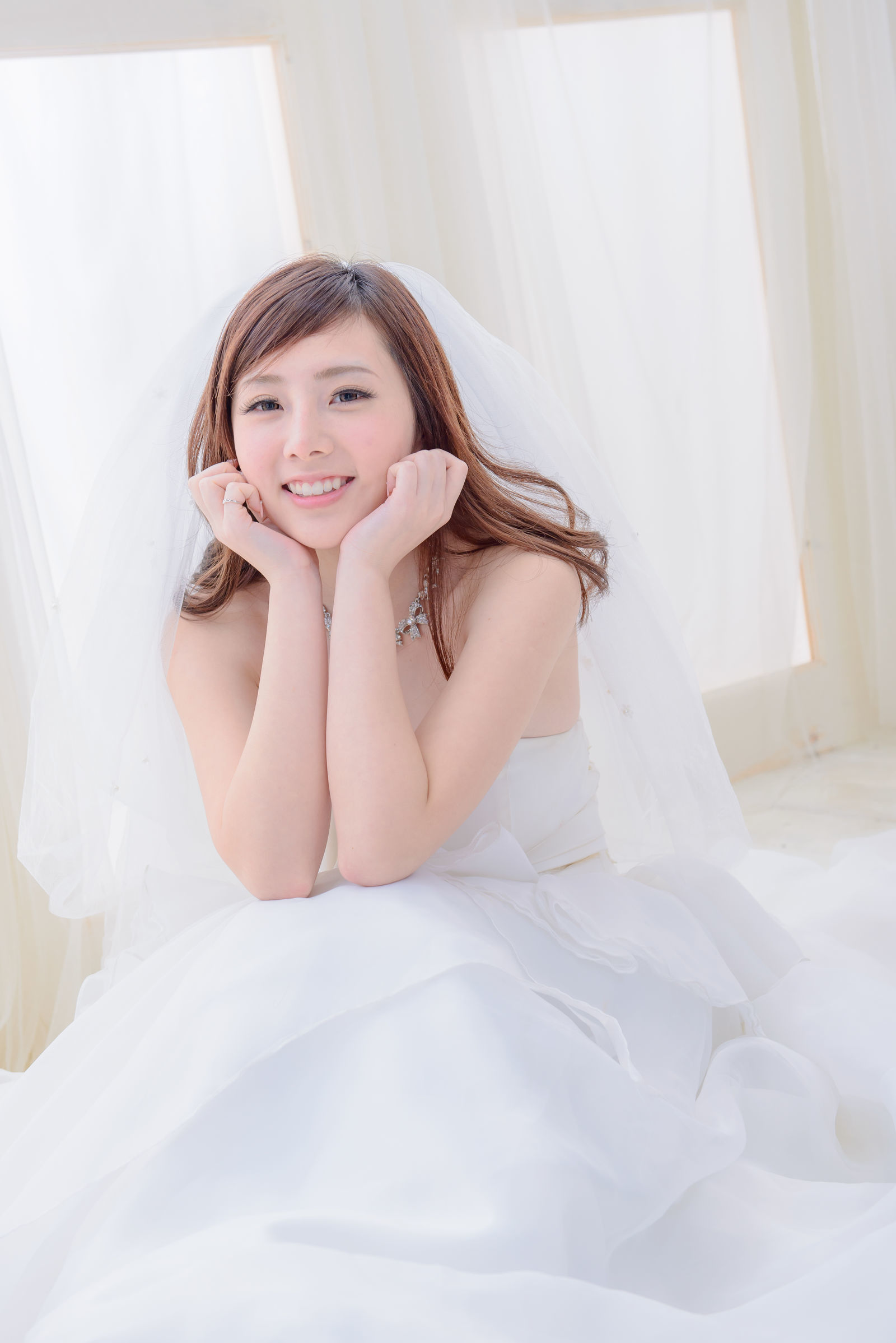 [台湾美女] 陈思颖 蓝白婚纱影集