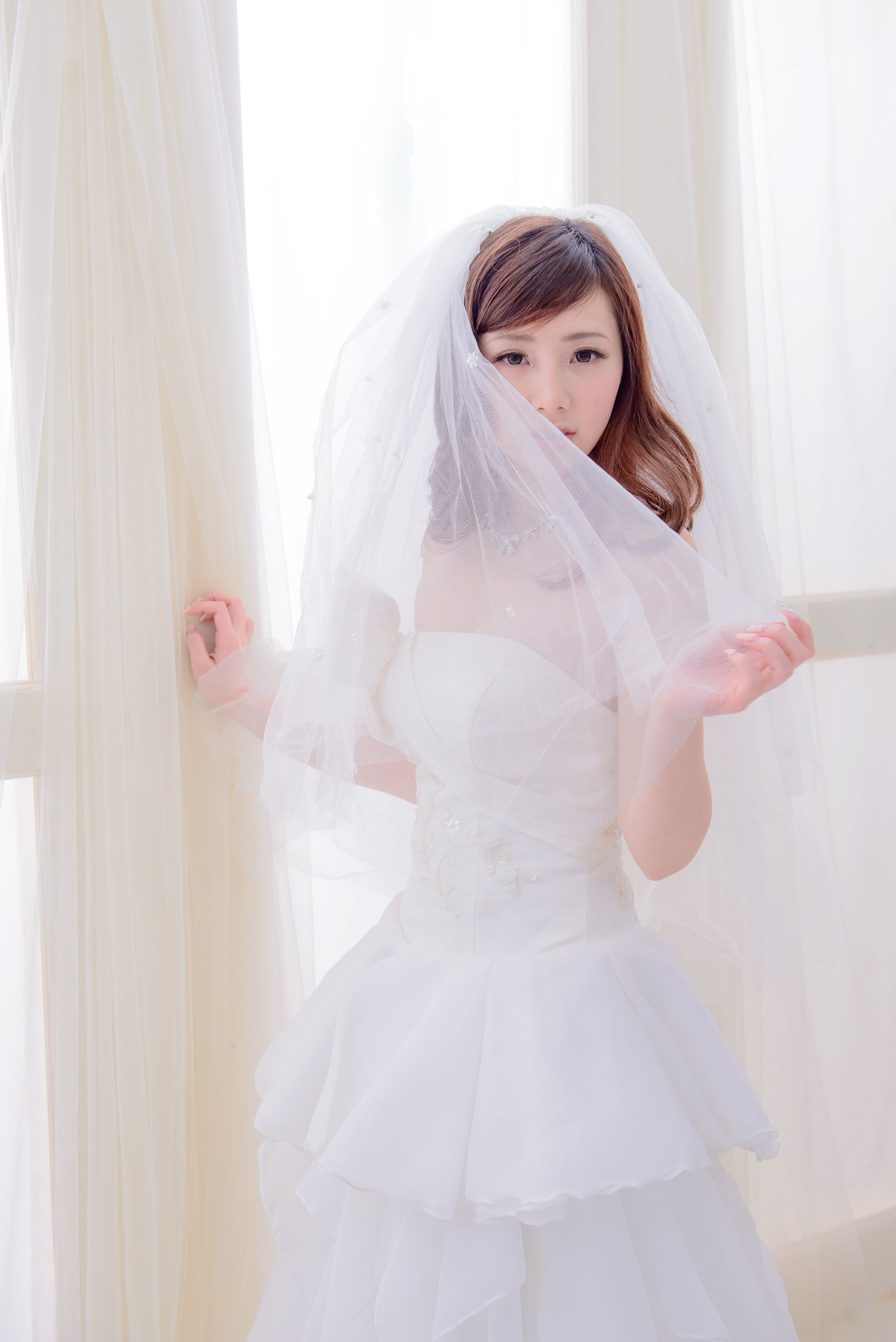 [台湾美女] 陈思颖 蓝白婚纱影集