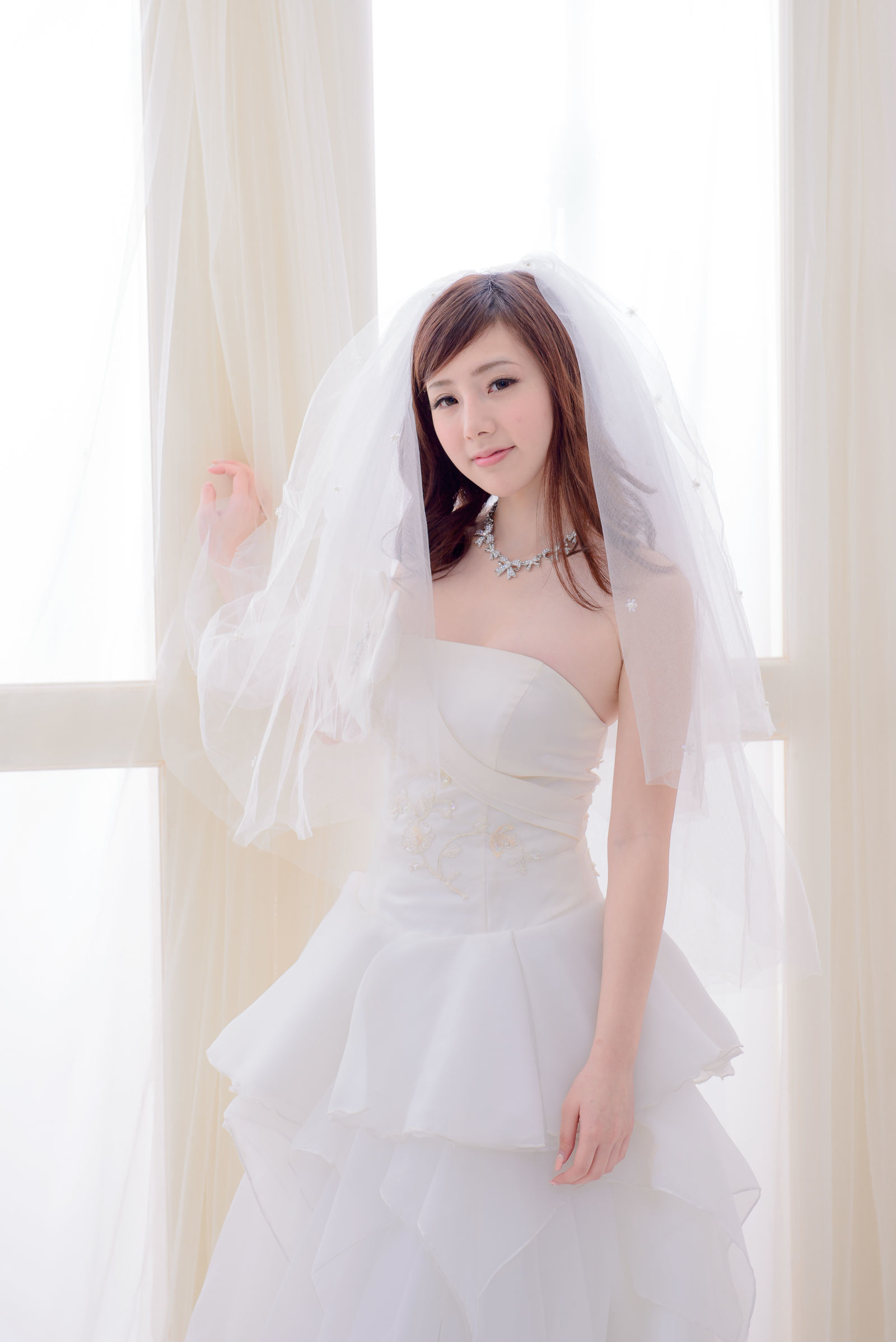 [台湾美女] 陈思颖 蓝白婚纱影集