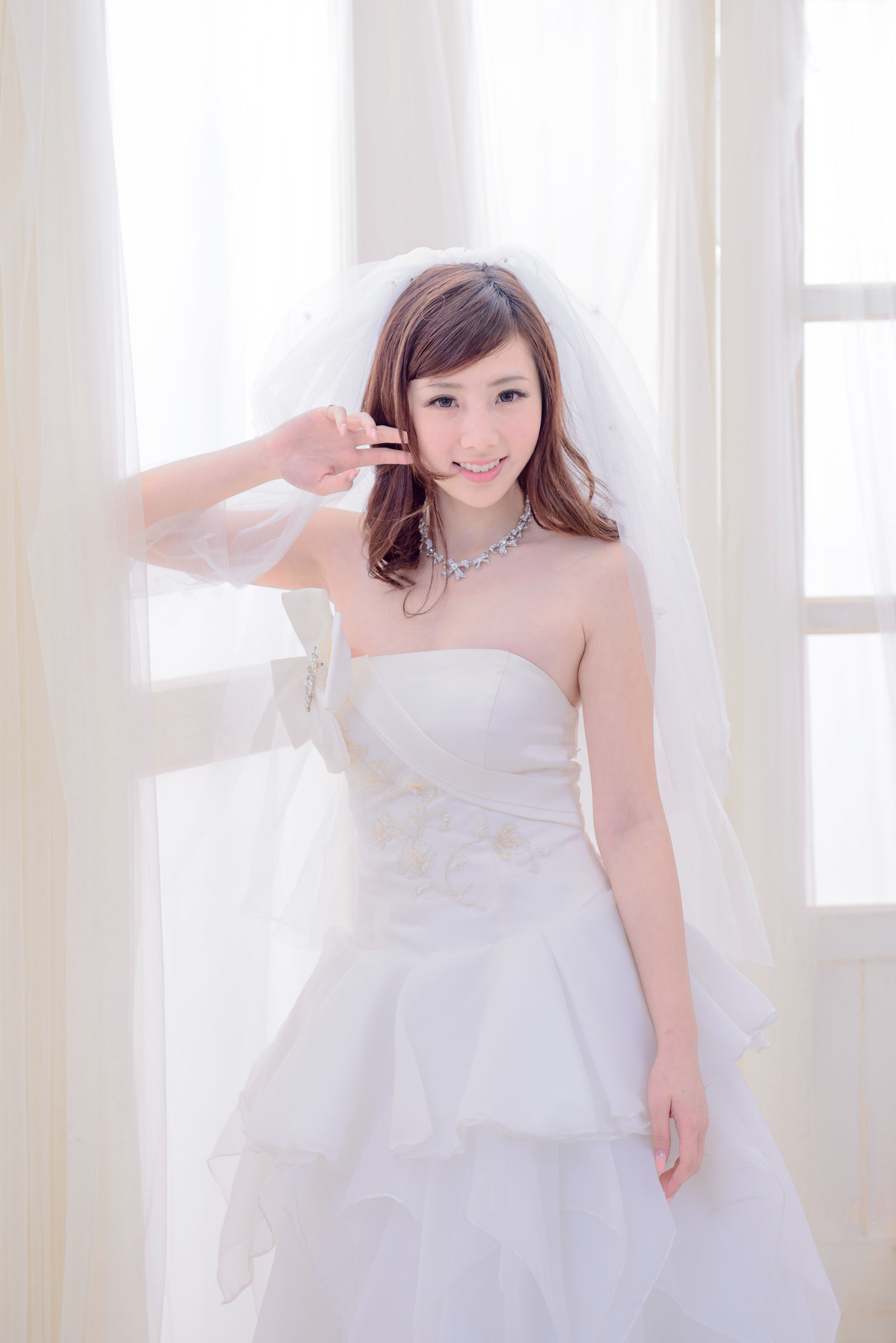 [台湾美女] 陈思颖 蓝白婚纱影集