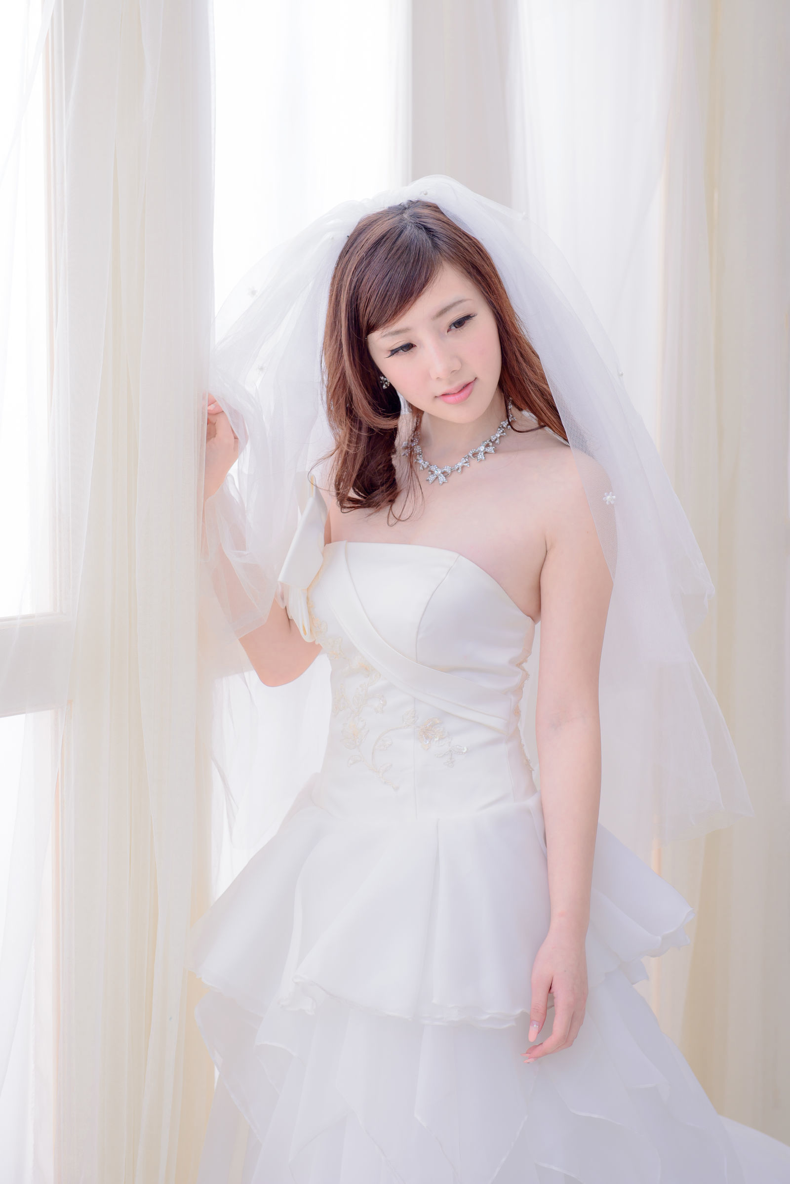 [台湾美女] 陈思颖 蓝白婚纱影集