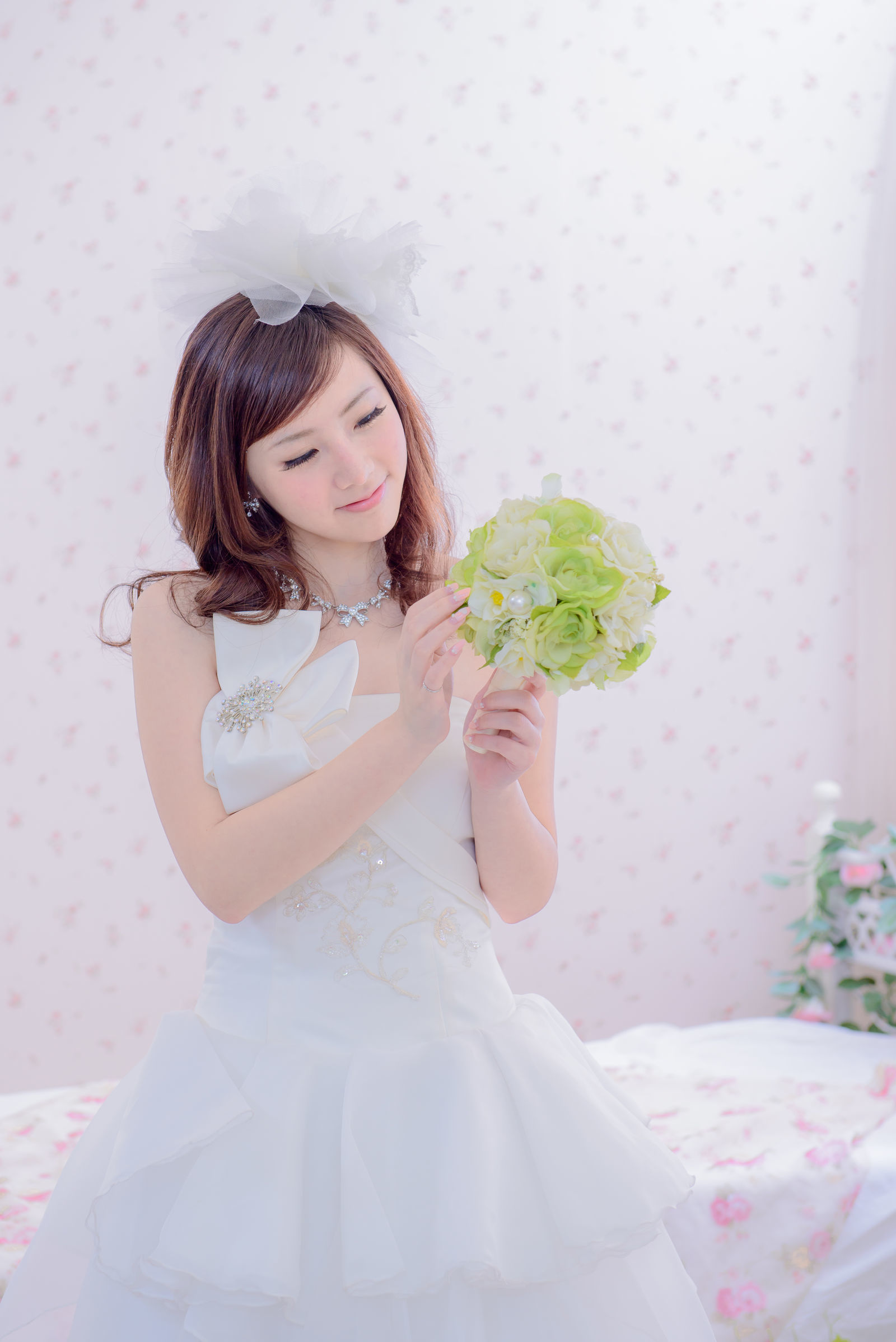 [台湾美女] 陈思颖 蓝白婚纱影集