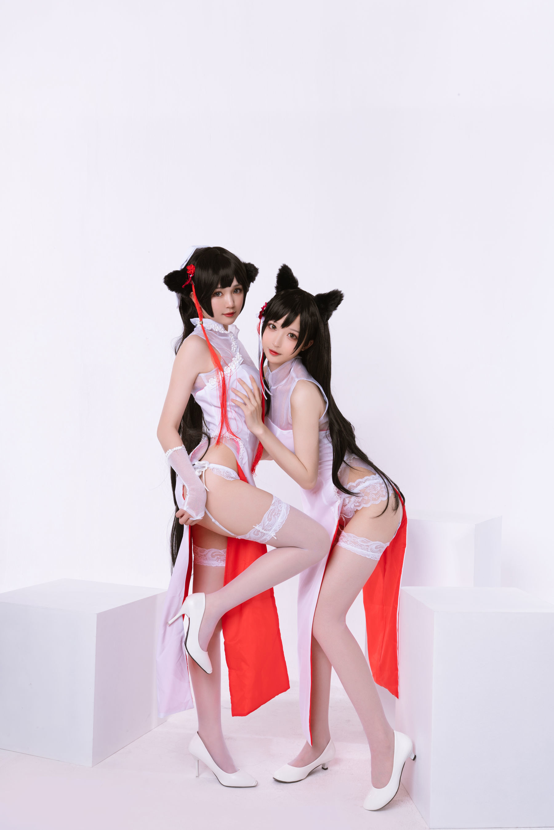 [萝莉COS] 南宫 - 高雄爱宕旗袍 南宫牙妹双人