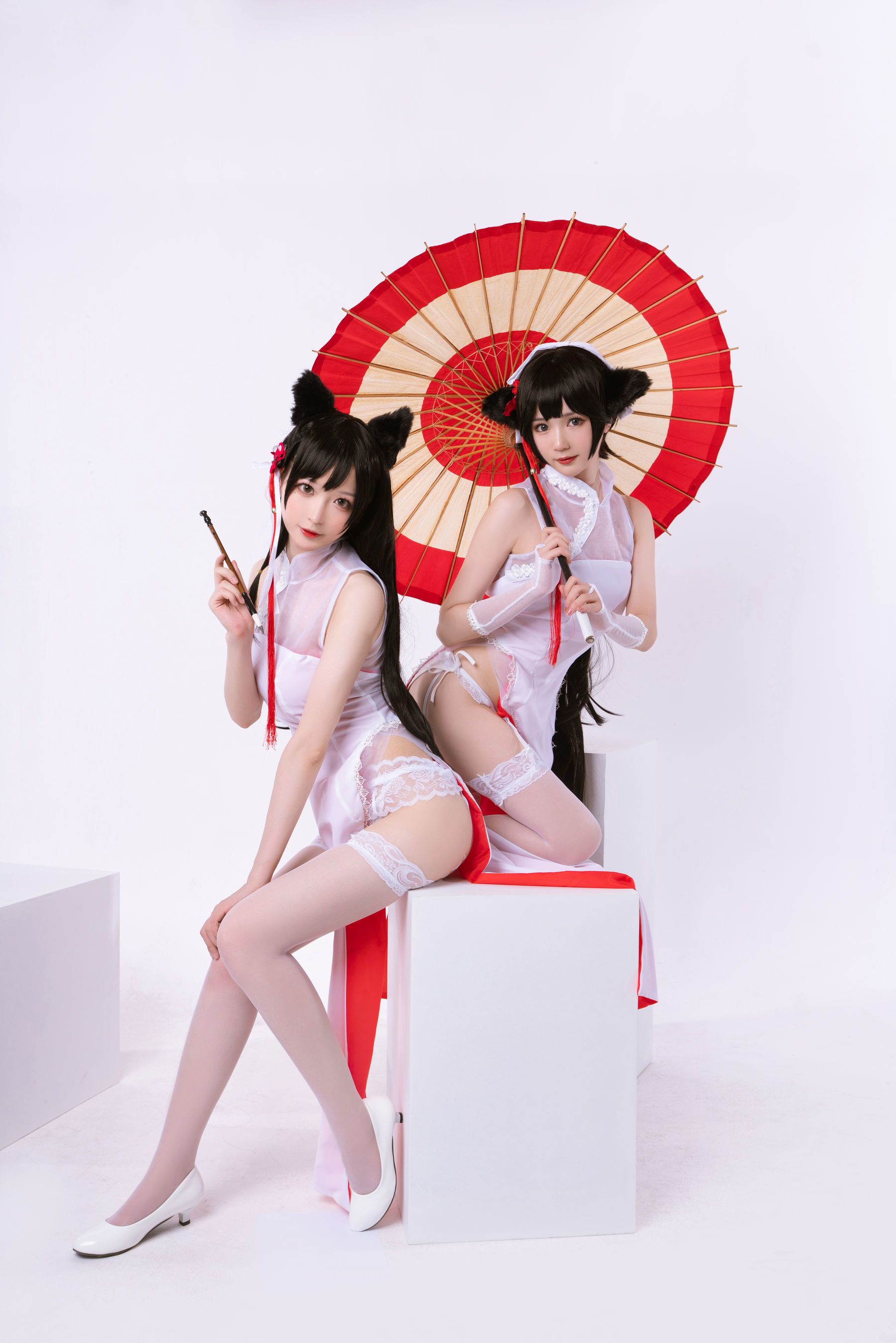[萝莉COS] 南宫 - 高雄爱宕旗袍 南宫牙妹双人