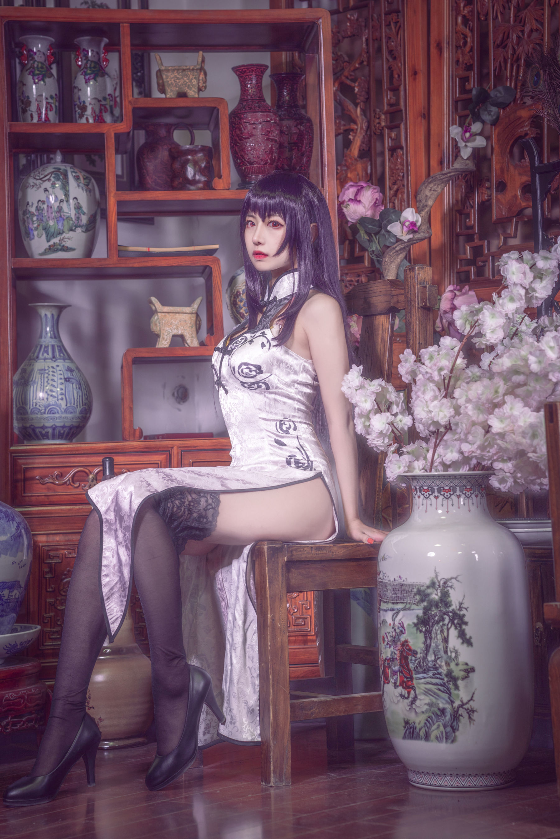 [萝莉COS] Shika小鹿鹿 - 学姐旗袍