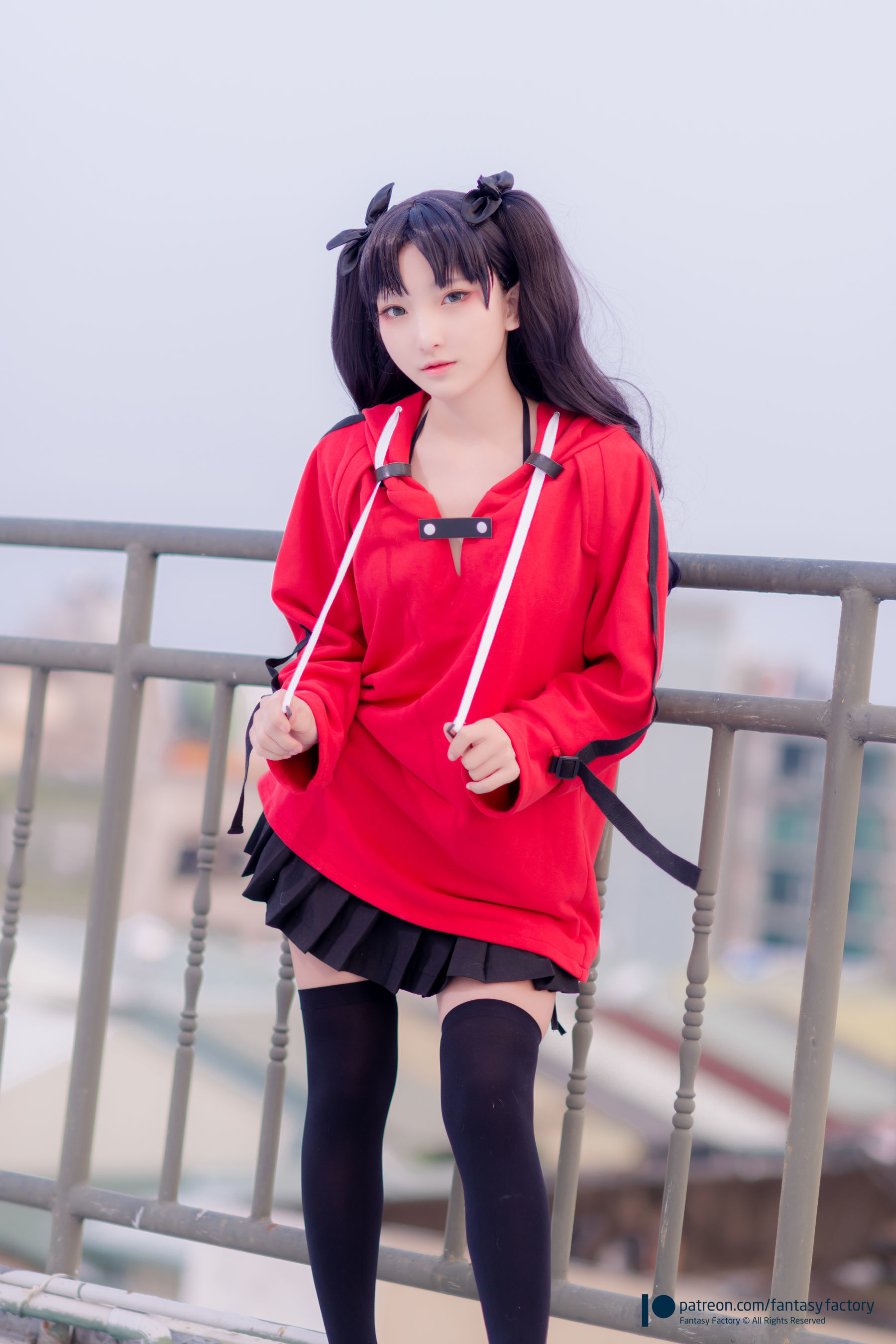 [Fantasy Factory] 小丁Cosplay - 单车少女 黑胶 情趣网衫