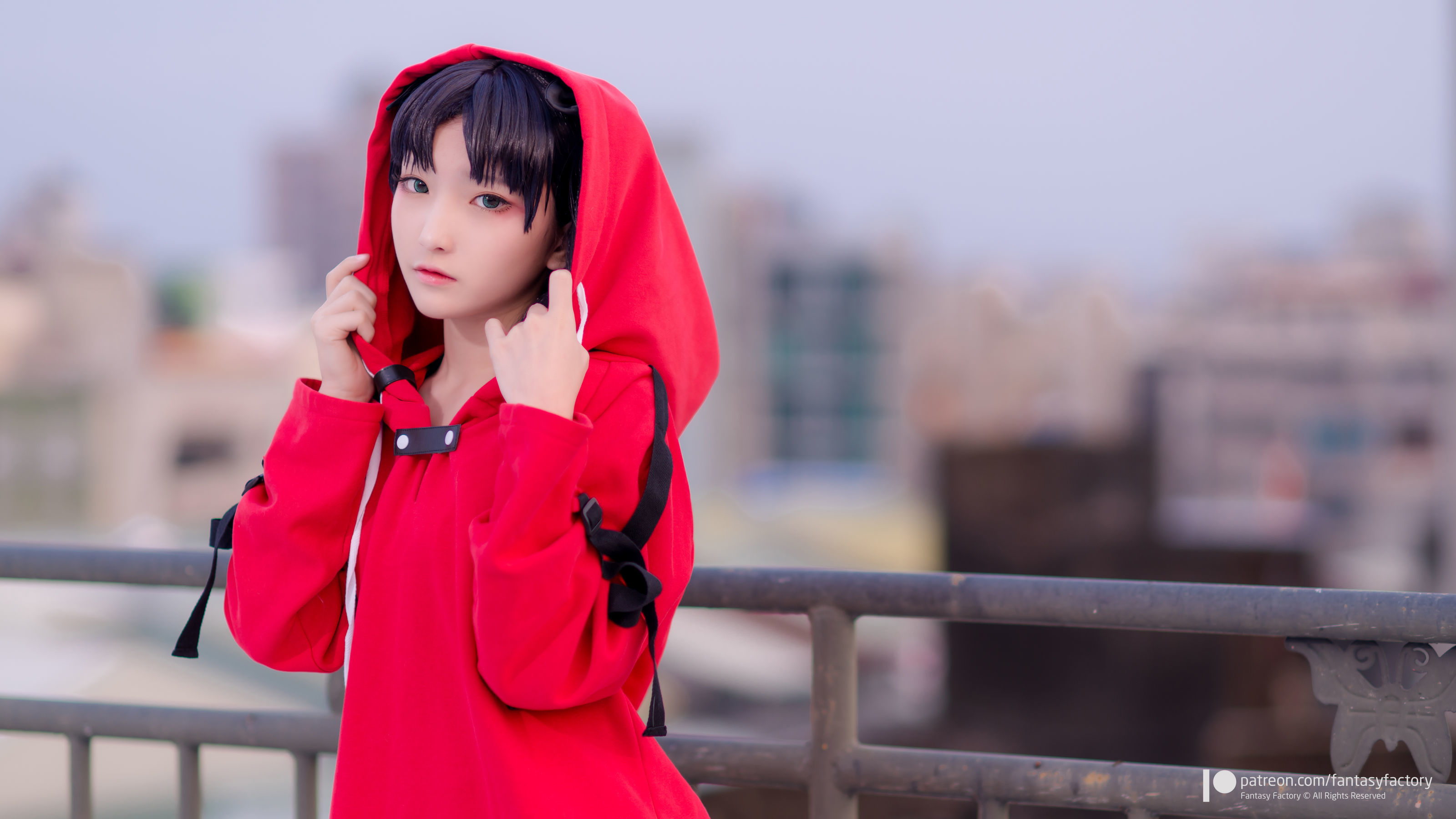 [Fantasy Factory] 小丁Cosplay - 单车少女 黑胶 情趣网衫