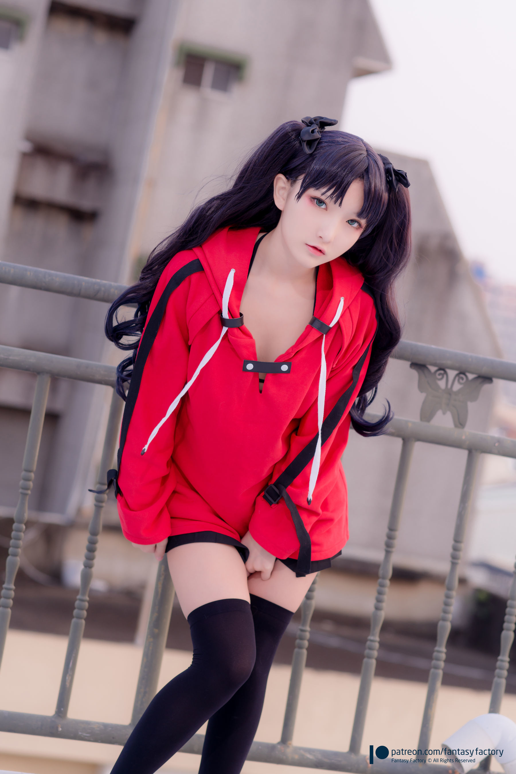[Fantasy Factory] 小丁Cosplay - 单车少女 黑胶 情趣网衫