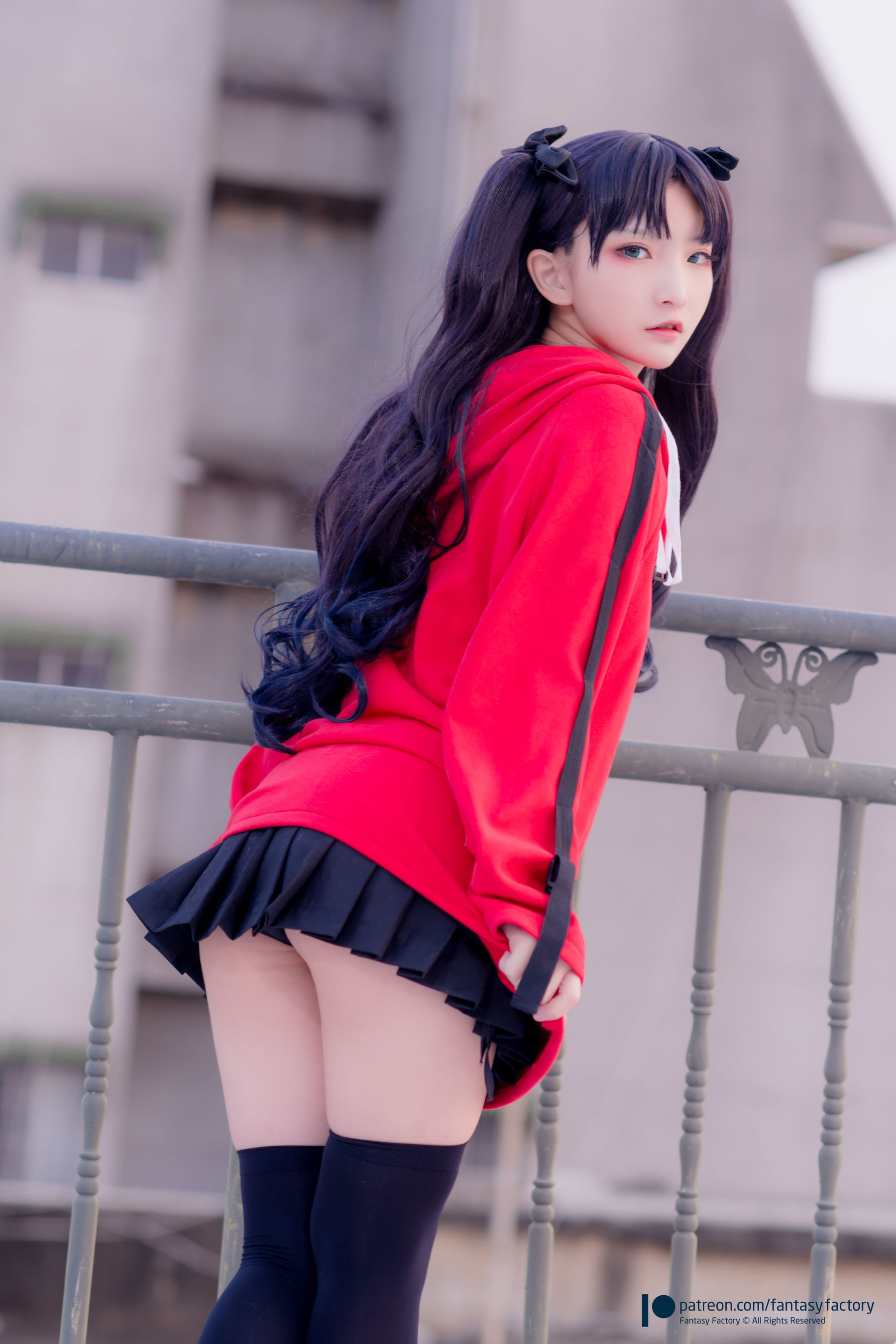 [Fantasy Factory] 小丁Cosplay - 单车少女 黑胶 情趣网衫
