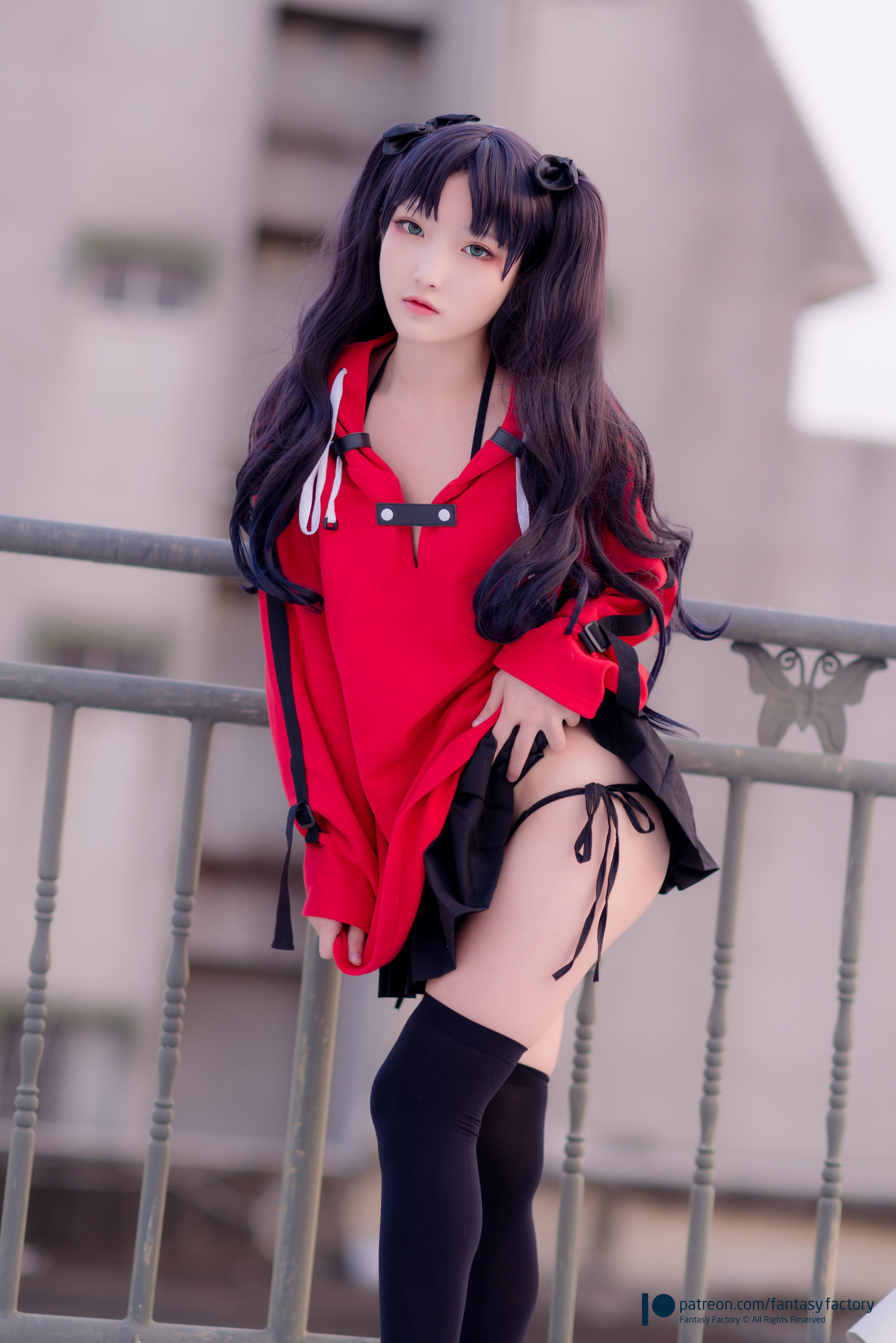 [Fantasy Factory] 小丁Cosplay - 单车少女 黑胶 情趣网衫