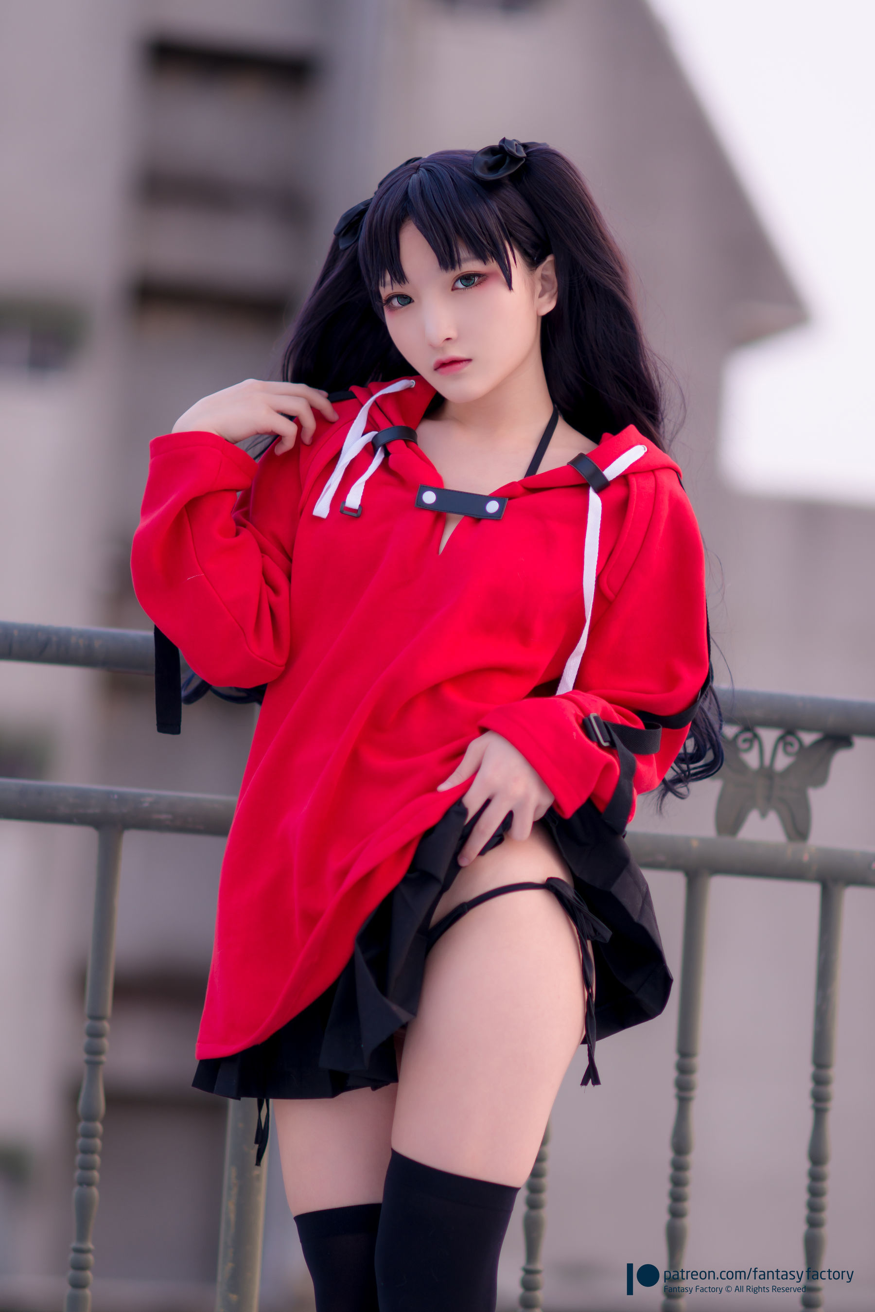 [Fantasy Factory] 小丁Cosplay - 单车少女 黑胶 情趣网衫