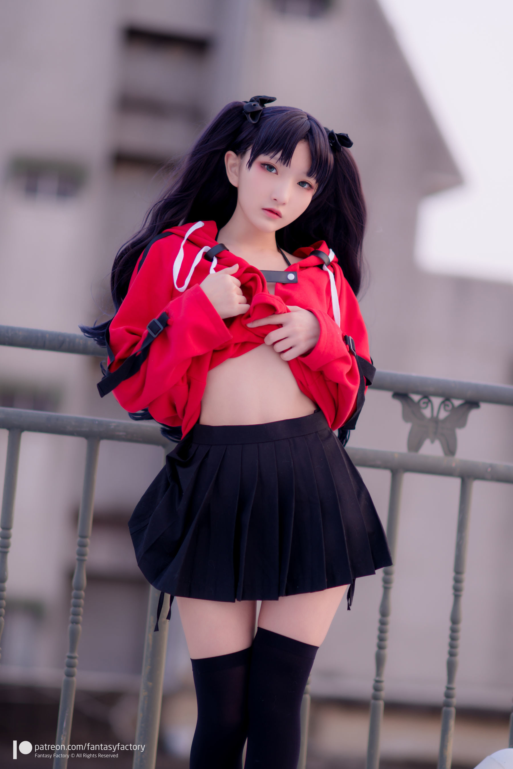 [Fantasy Factory] 小丁Cosplay - 单车少女 黑胶 情趣网衫