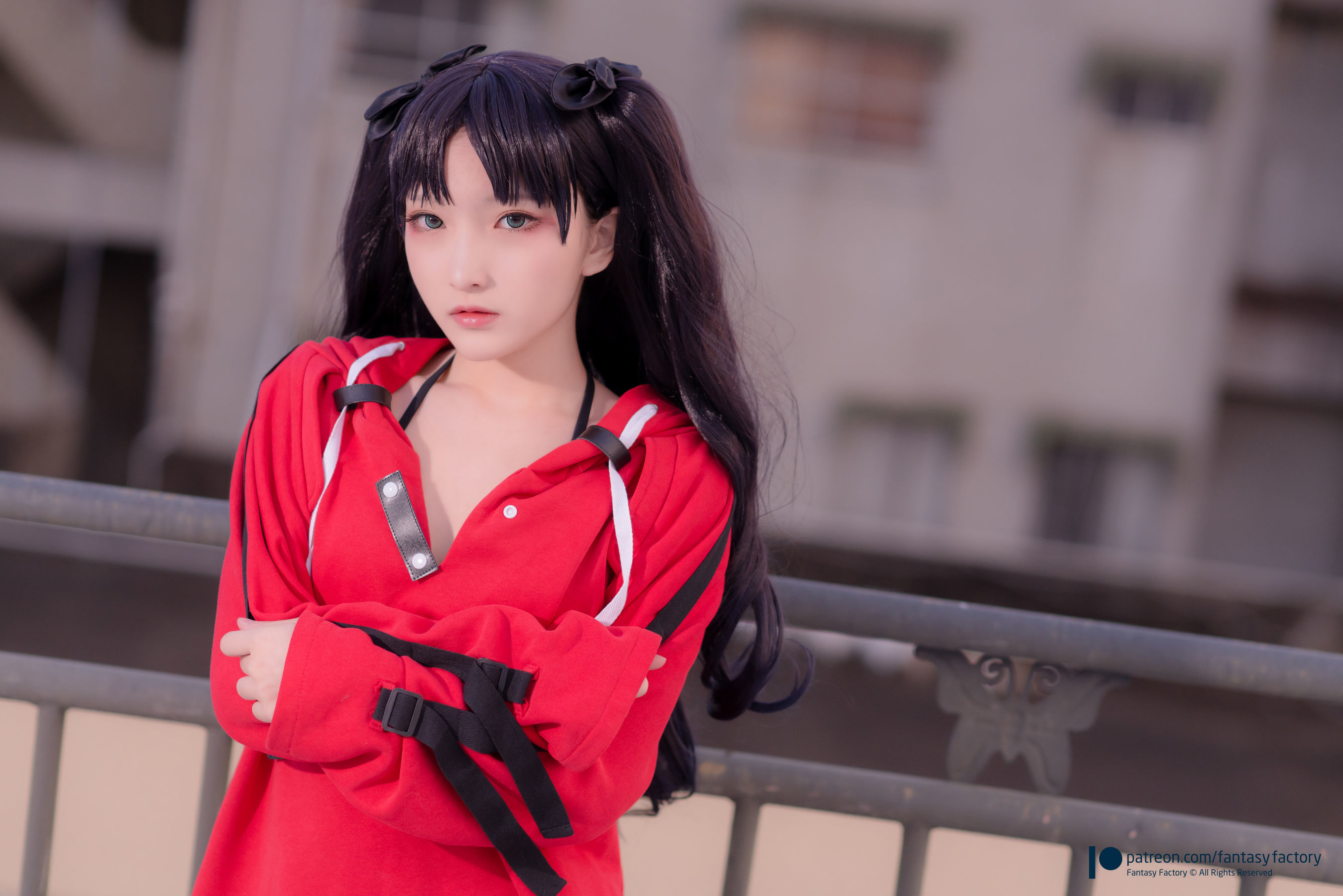 [Fantasy Factory] 小丁Cosplay - 单车少女 黑胶 情趣网衫