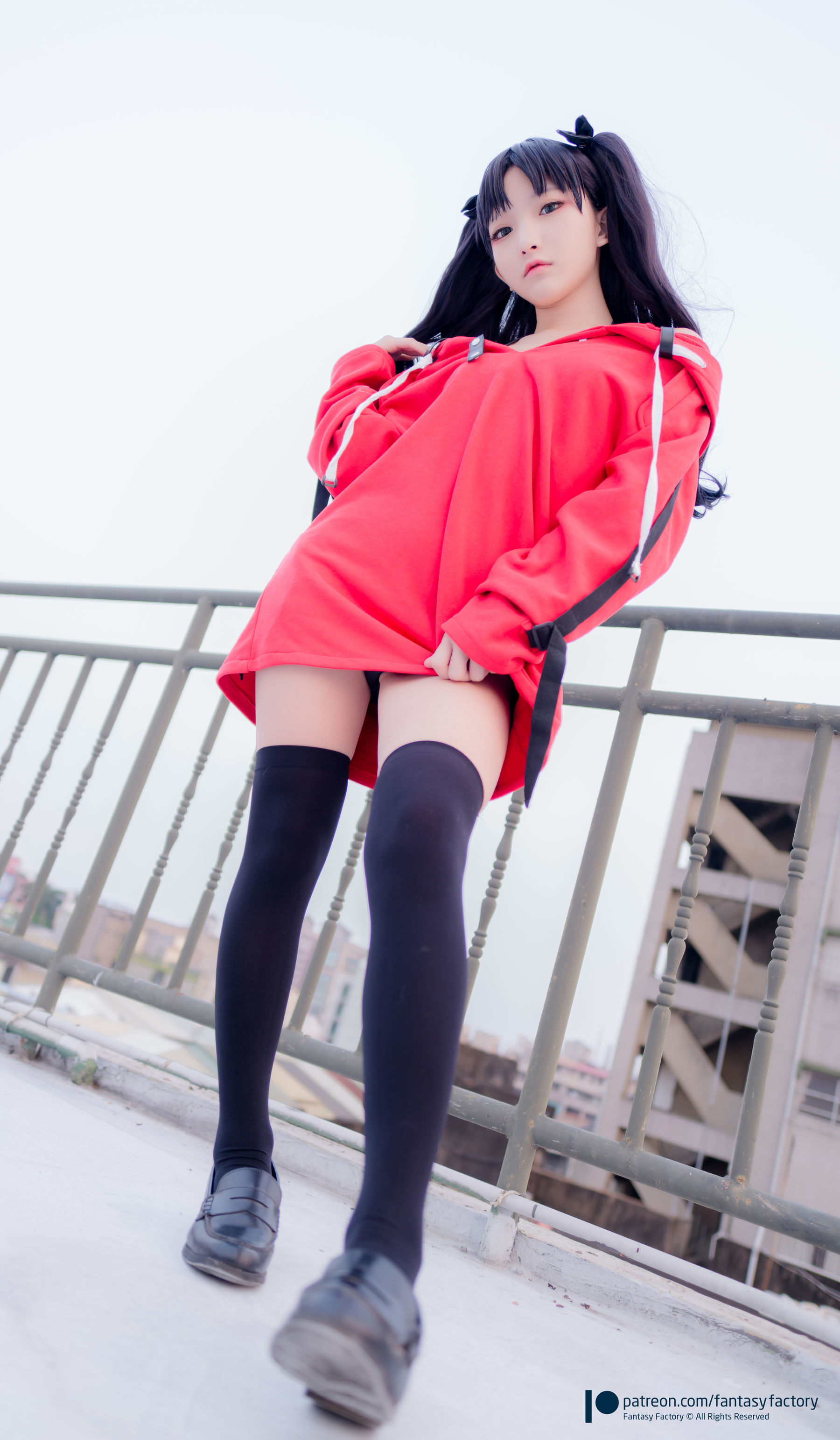 [Fantasy Factory] 小丁Cosplay - 单车少女 黑胶 情趣网衫