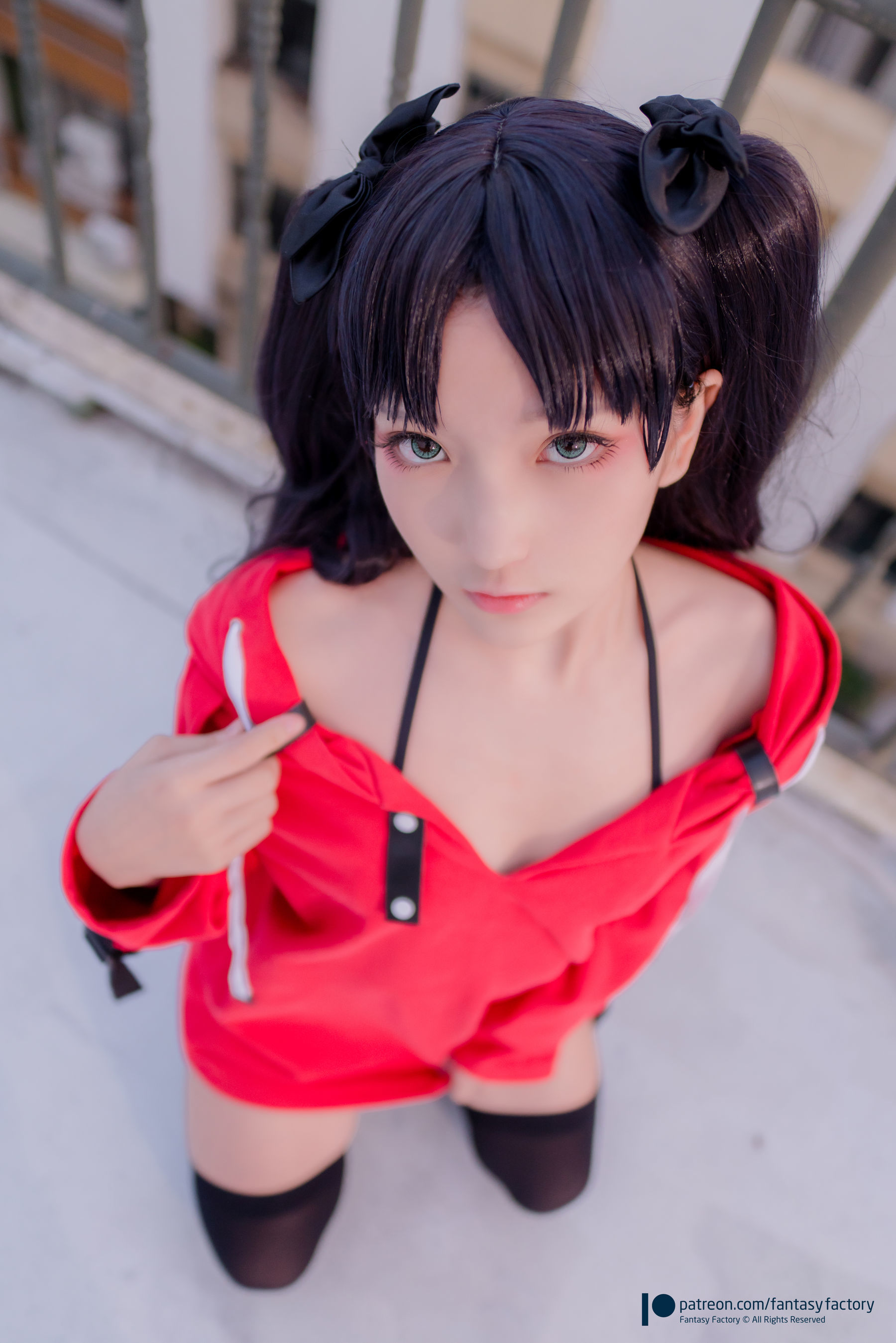 [Fantasy Factory] 小丁Cosplay - 单车少女 黑胶 情趣网衫