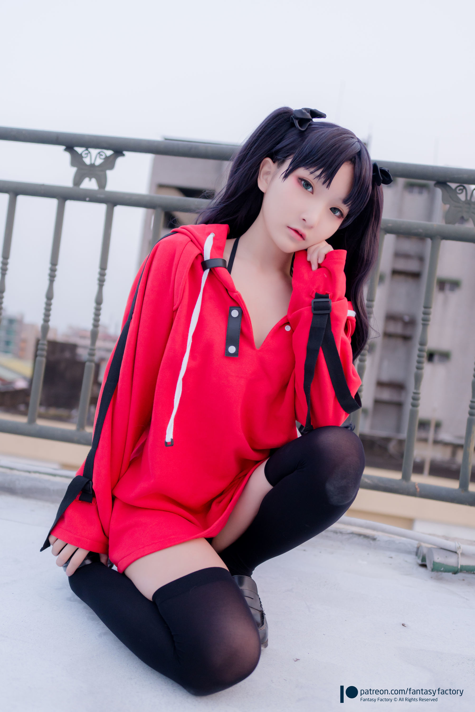 [Fantasy Factory] 小丁Cosplay - 单车少女 黑胶 情趣网衫