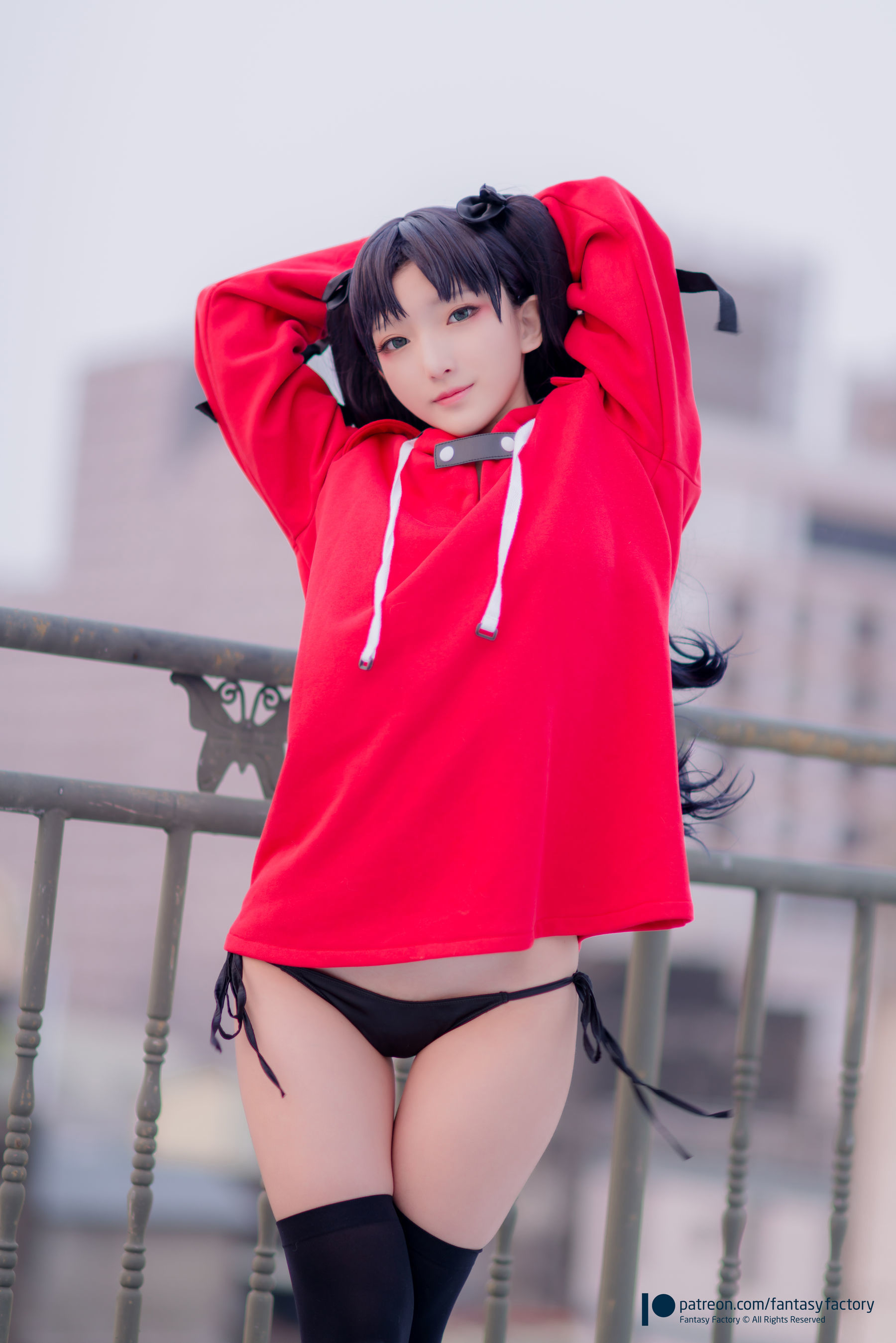 [Fantasy Factory] 小丁Cosplay - 单车少女 黑胶 情趣网衫