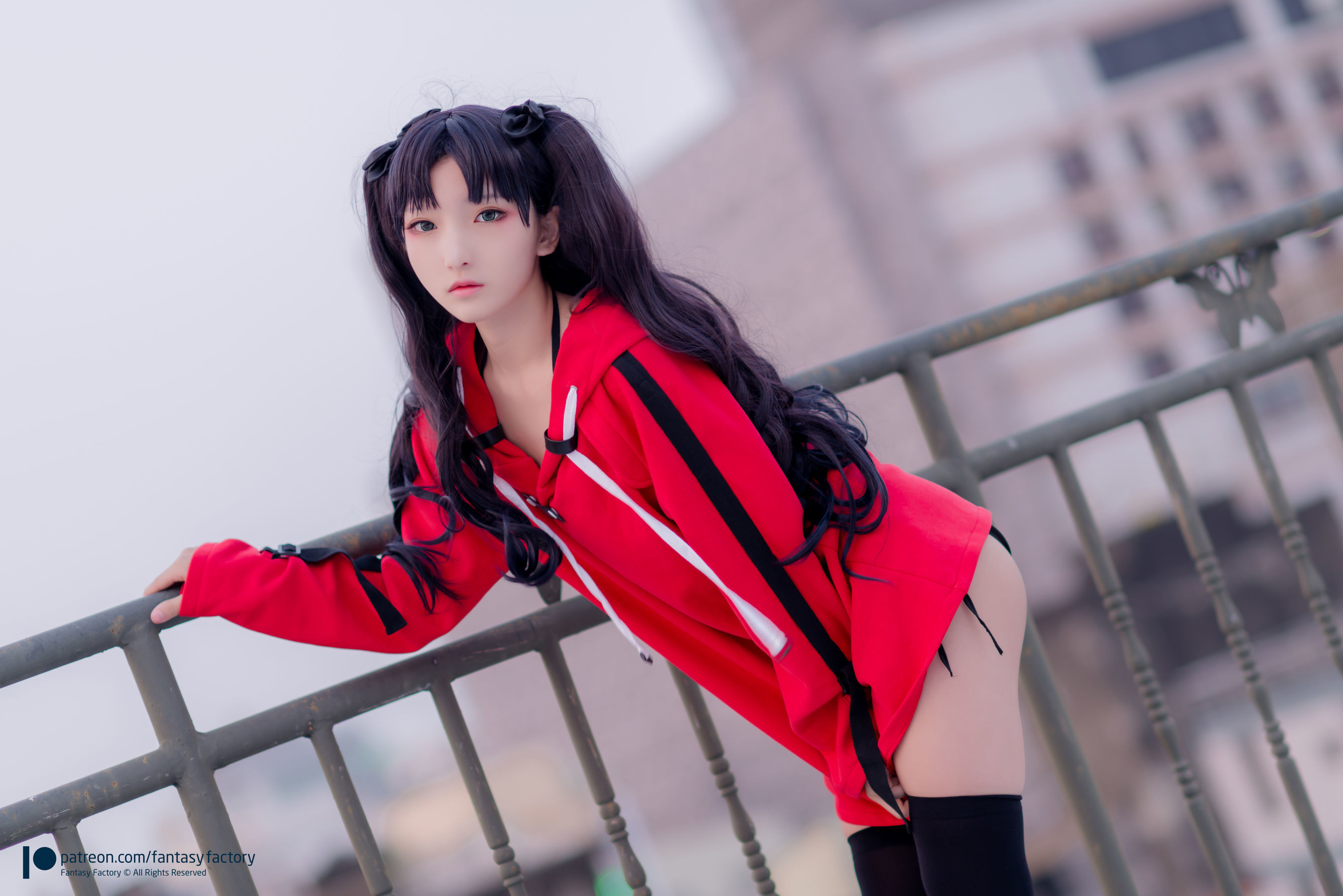 [Fantasy Factory] 小丁Cosplay - 单车少女 黑胶 情趣网衫