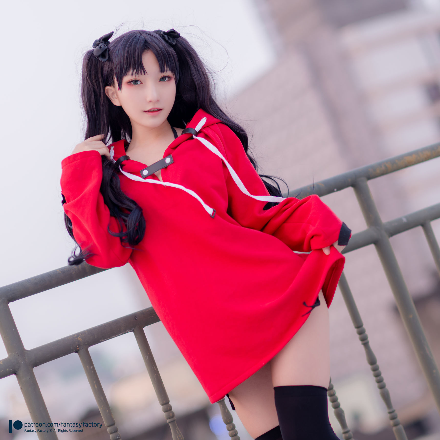 [Fantasy Factory] 小丁Cosplay - 单车少女 黑胶 情趣网衫