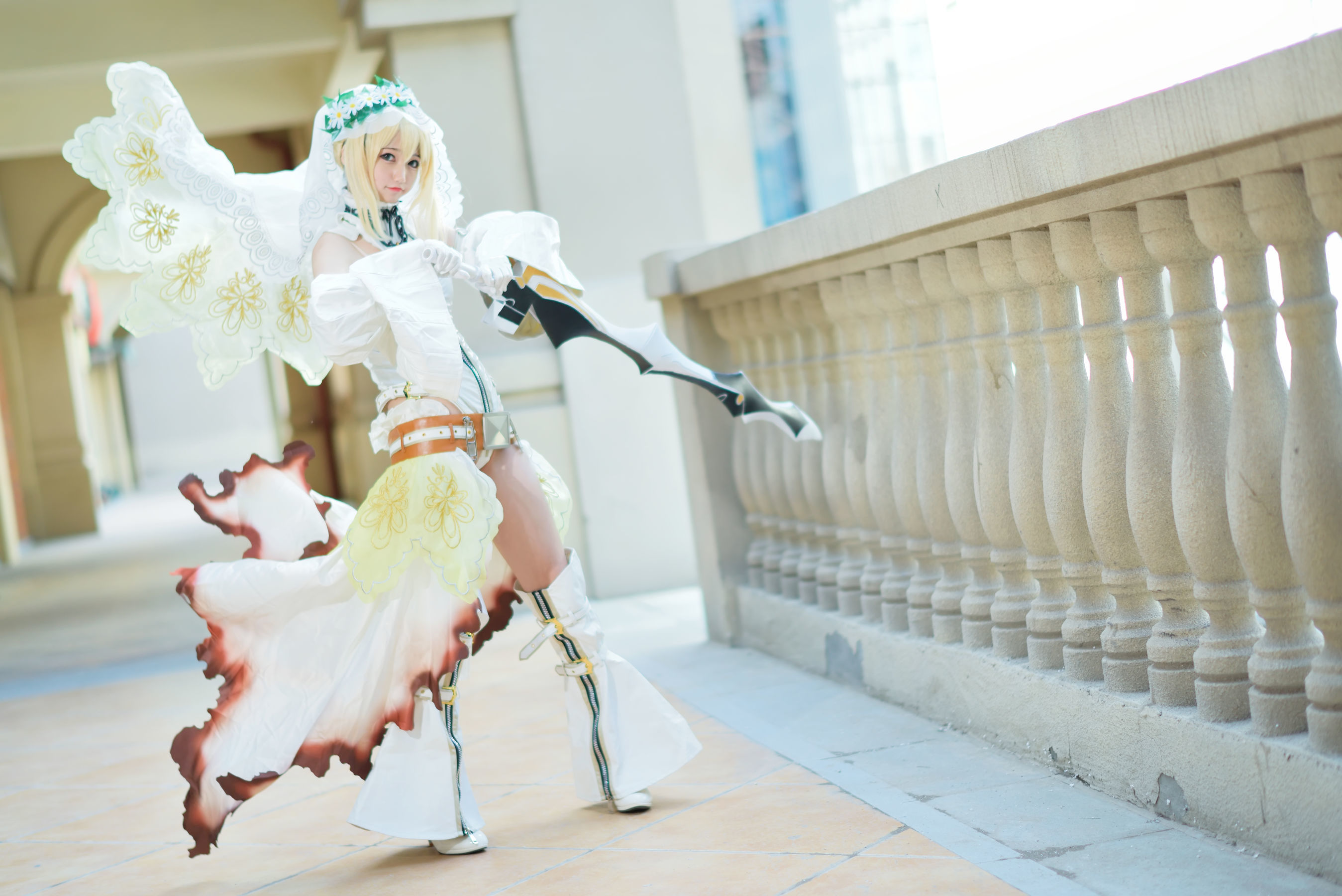 [萝莉COS] Nagesa魔物女本 白衣骑士