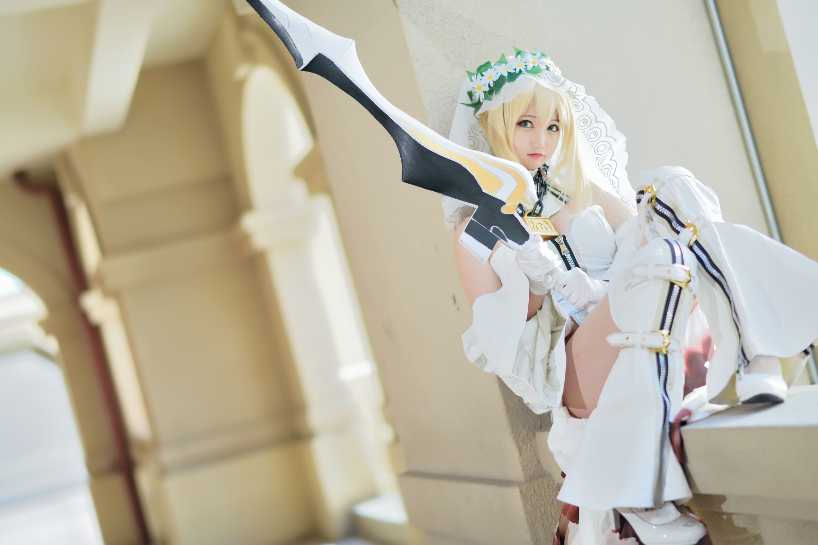 [萝莉COS] Nagesa魔物女本 白衣骑士